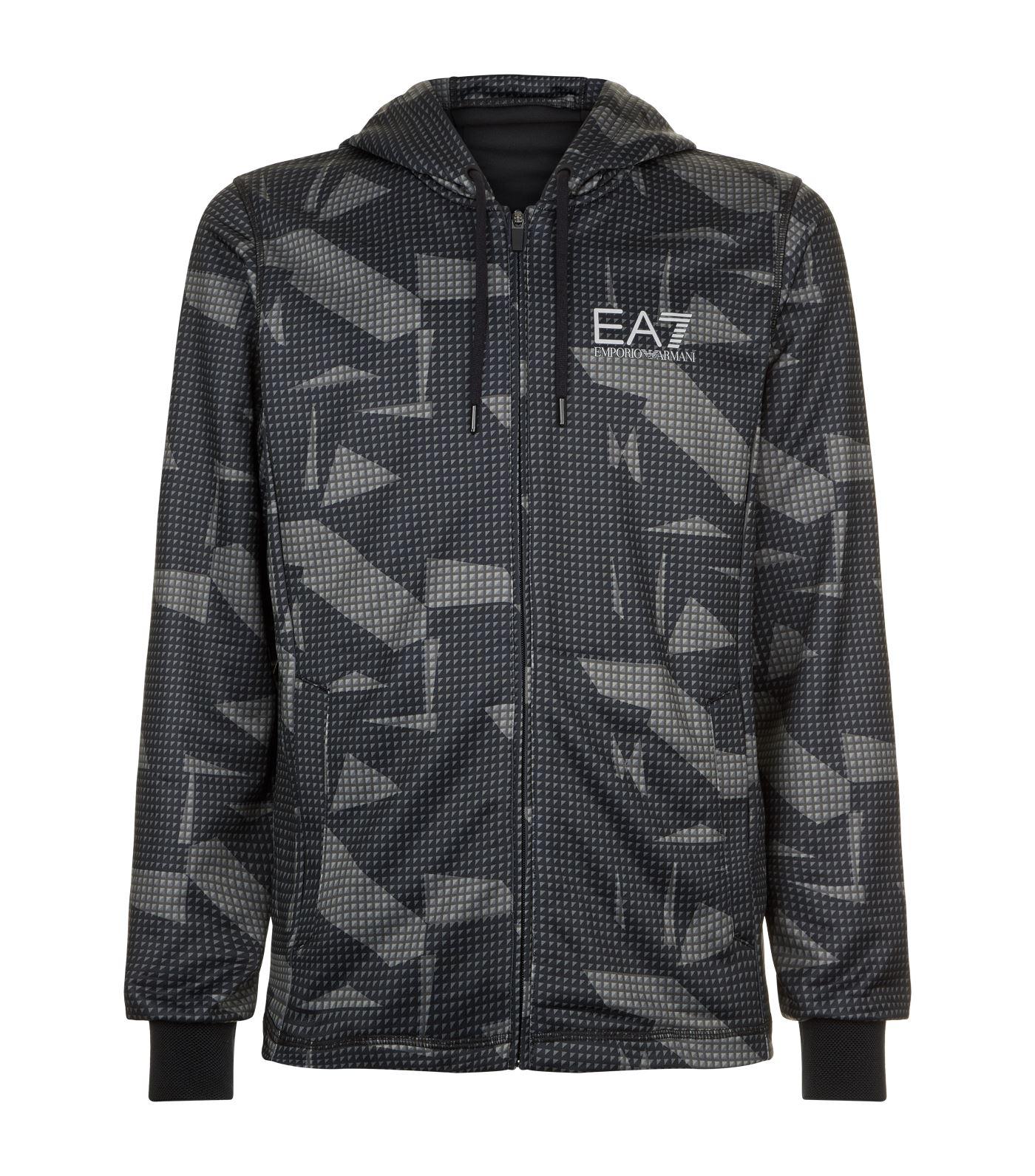 ea7 camo hoodie