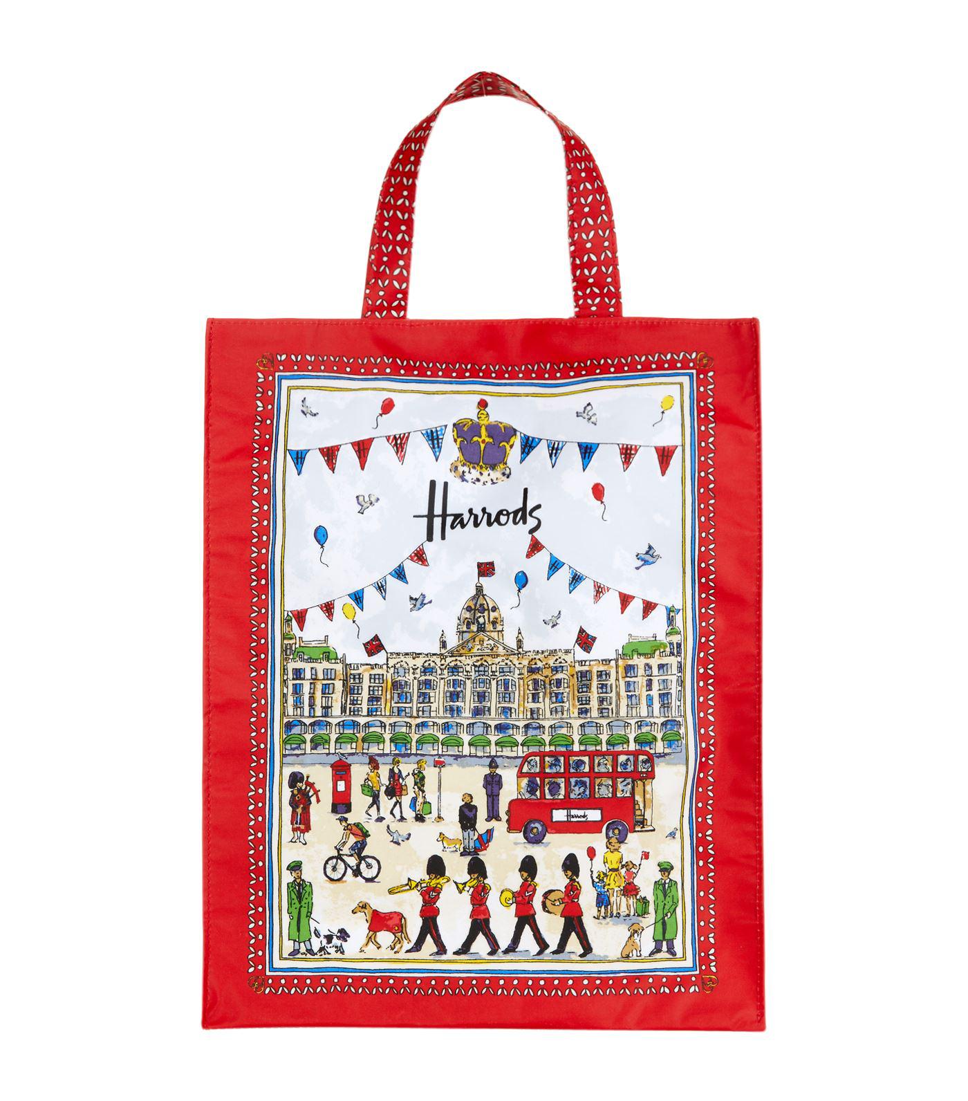 Harrods Medium Street Party Shopper Bag in Red - Lyst