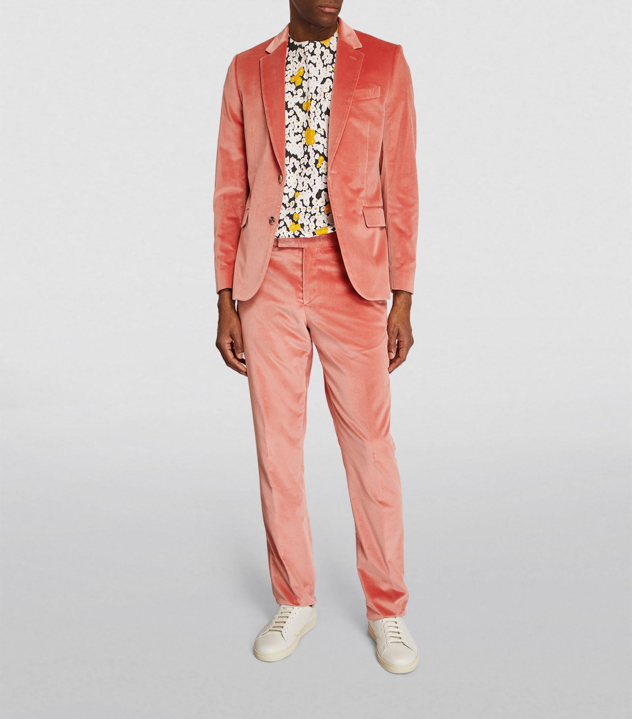 Paul Smith Velvet 2-piece Suit in Pink for Men | Lyst