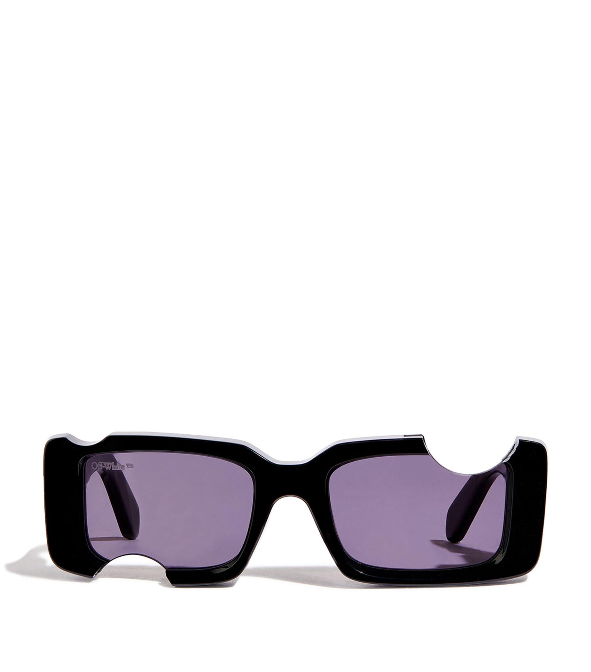 サングラス Off-White Off-White - ATLANTA SUNGLASSES PURPLE DARK GREY Off-White Atlanta Purple Sunglasses - eye-oo.com