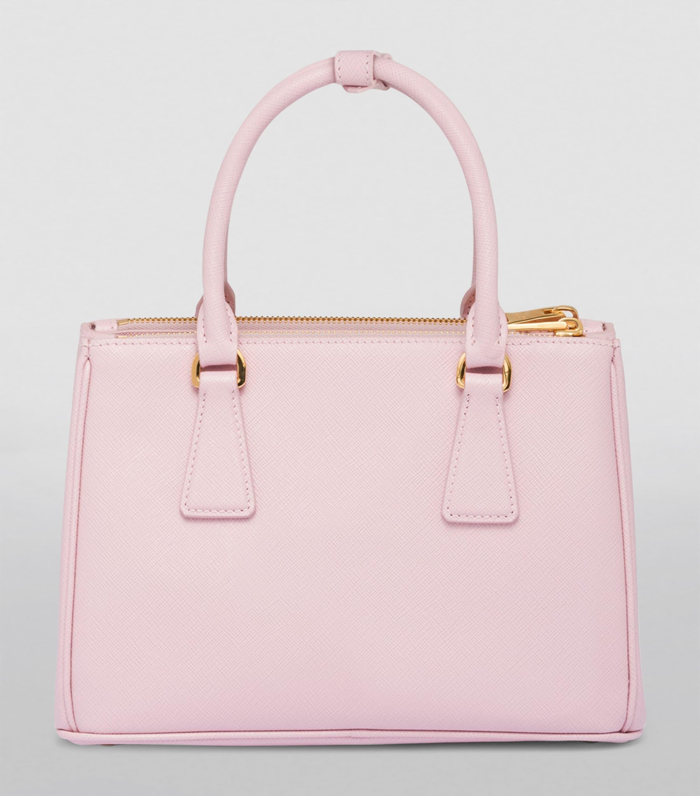 Prada Small Saffiano Leather Galleria Top Handle Bag in Pink Lyst Canada