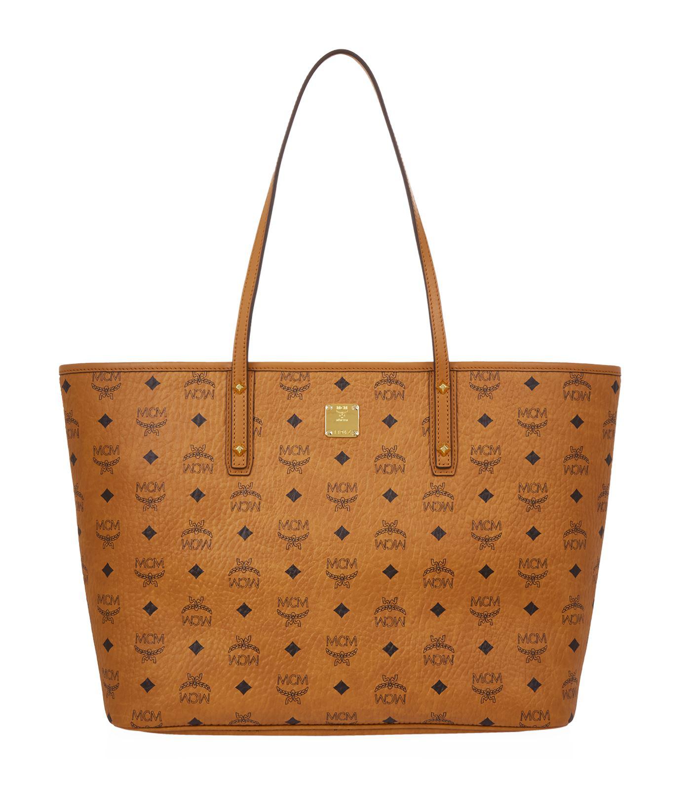 Lyst - Mcm Diamonds Leather Tote Bag in Brown