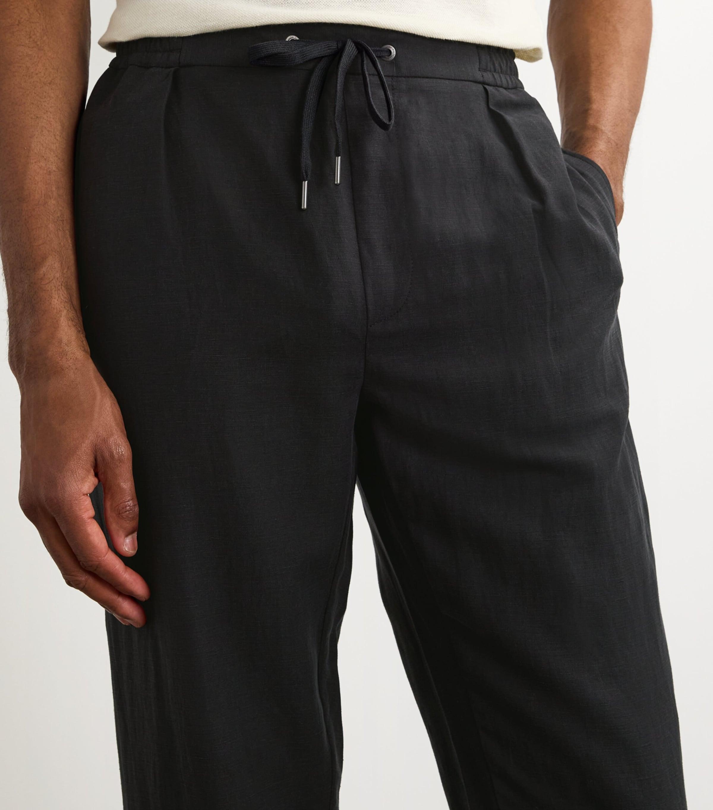 Ralph lauren black linen pants outlet