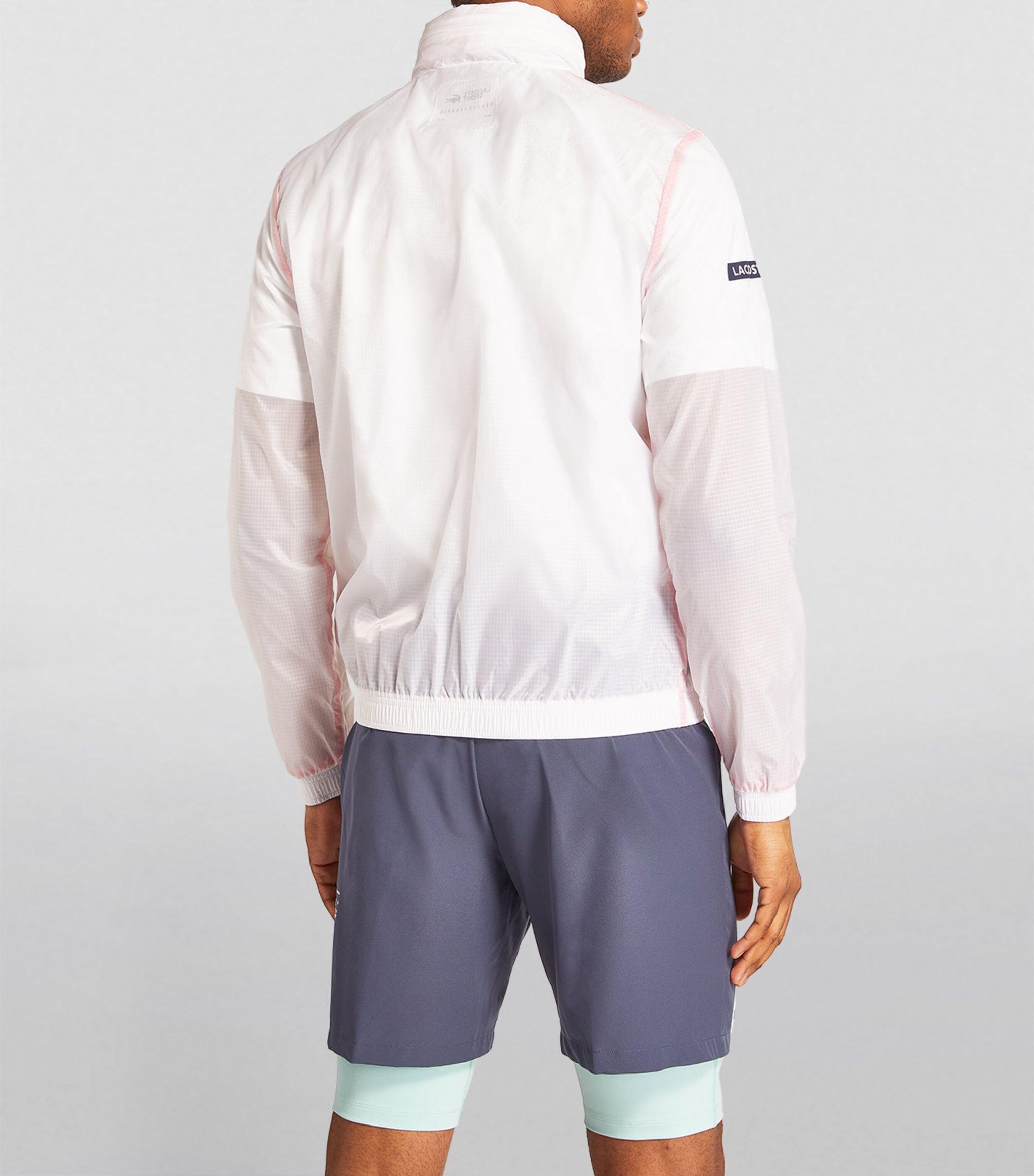 Lacoste X Novak Djokovic Jacket in White for Men | Lyst