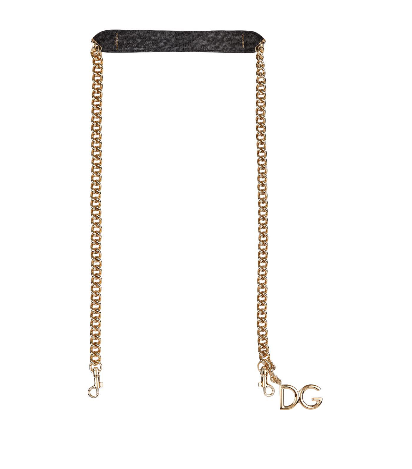 translate autumn Australia Dolce & Gabbana Leather Chain Bag Strap | Lyst