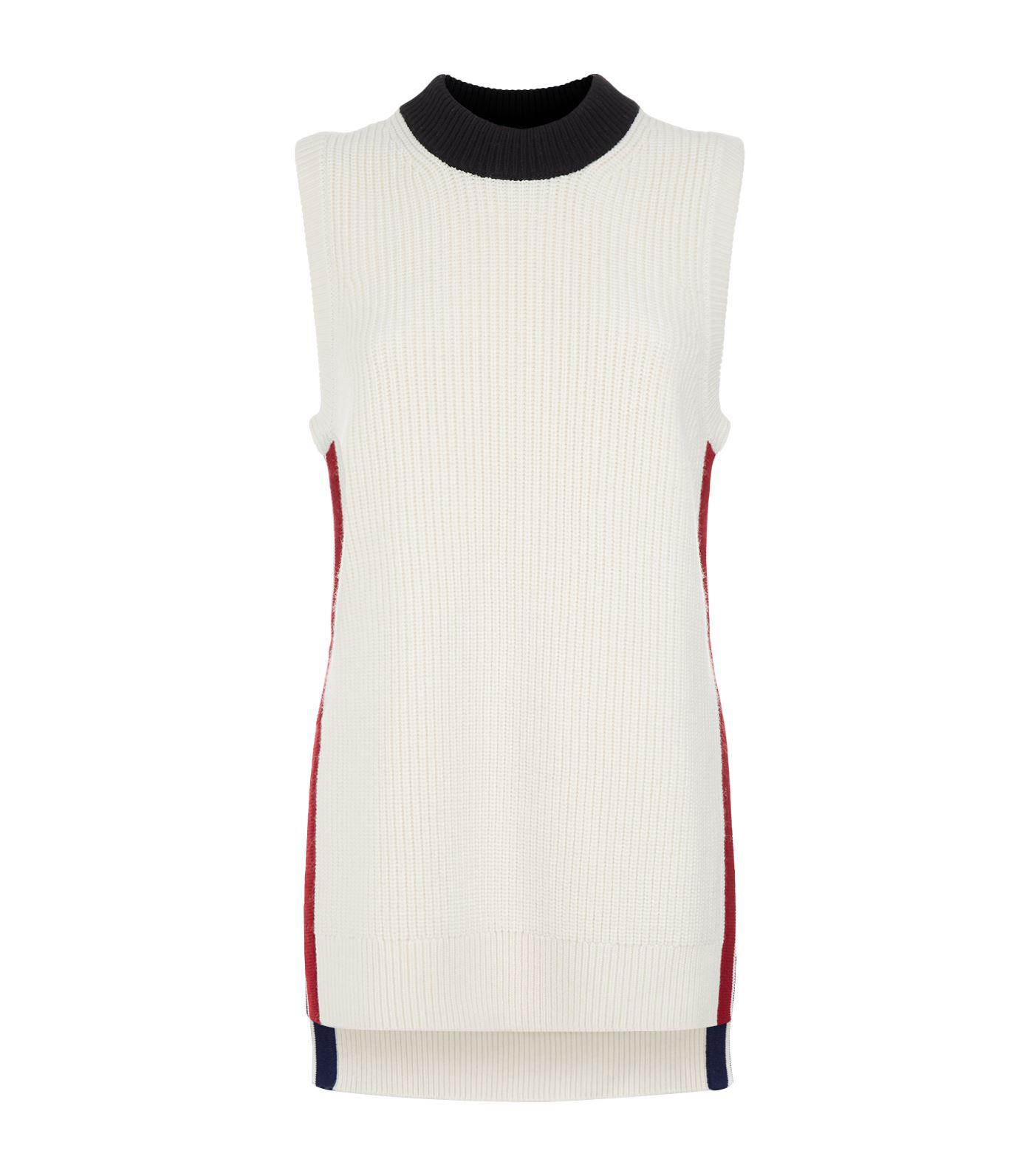 burberry vest white