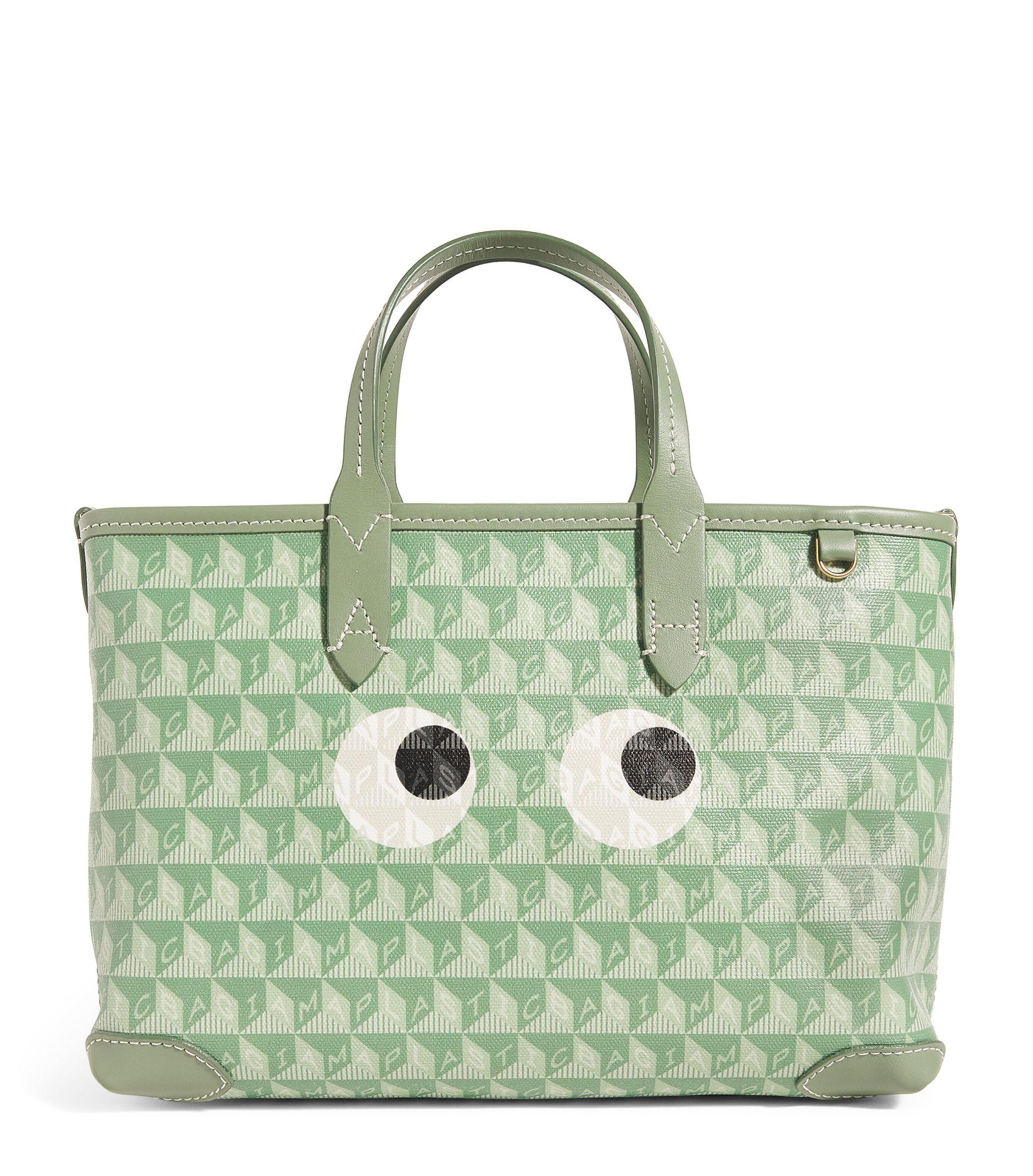 Anya Hindmarch Xs I Am A Plastic Bag Eyes Tote Bag in Green Lyst