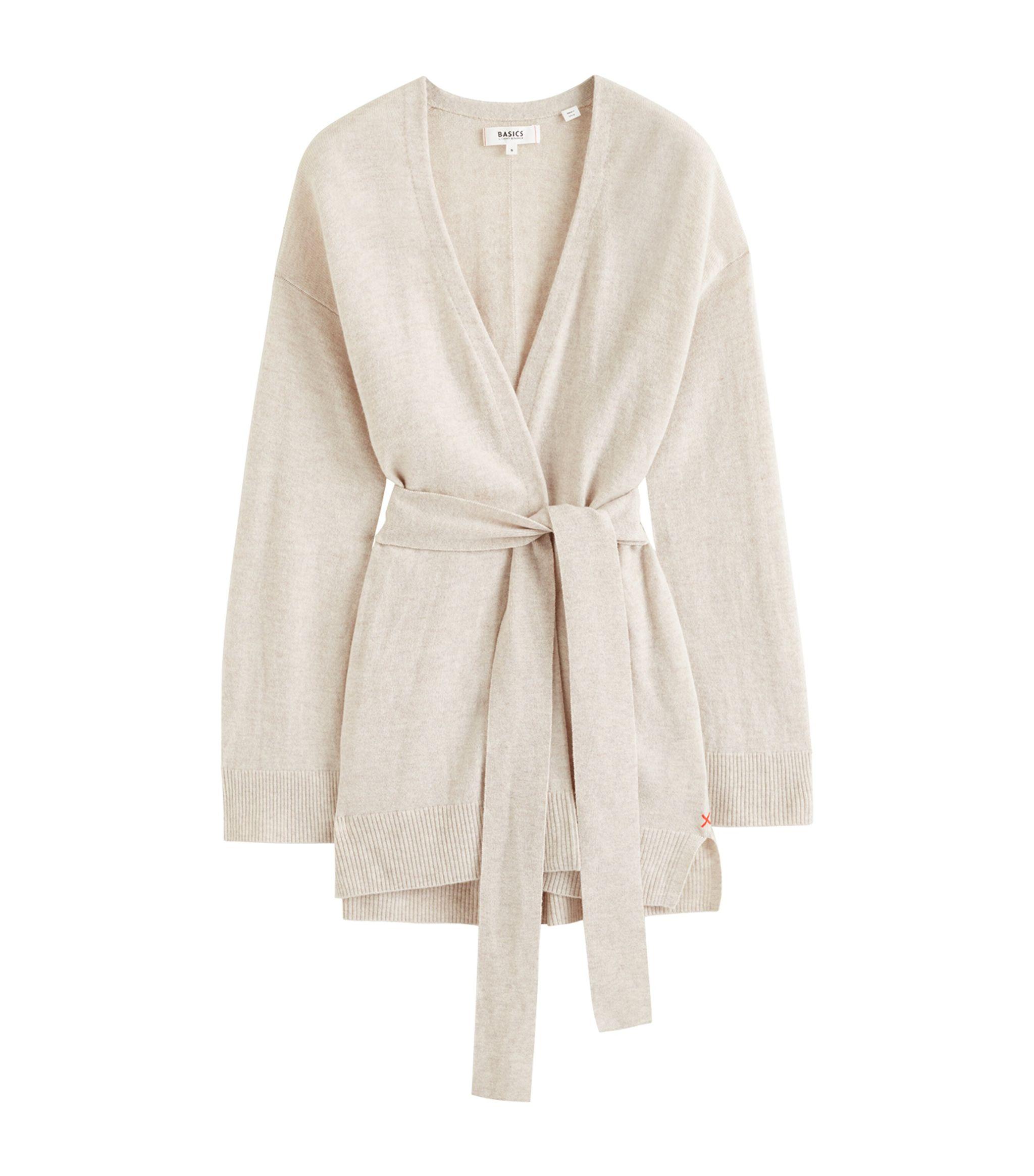 Belted cardigan discount