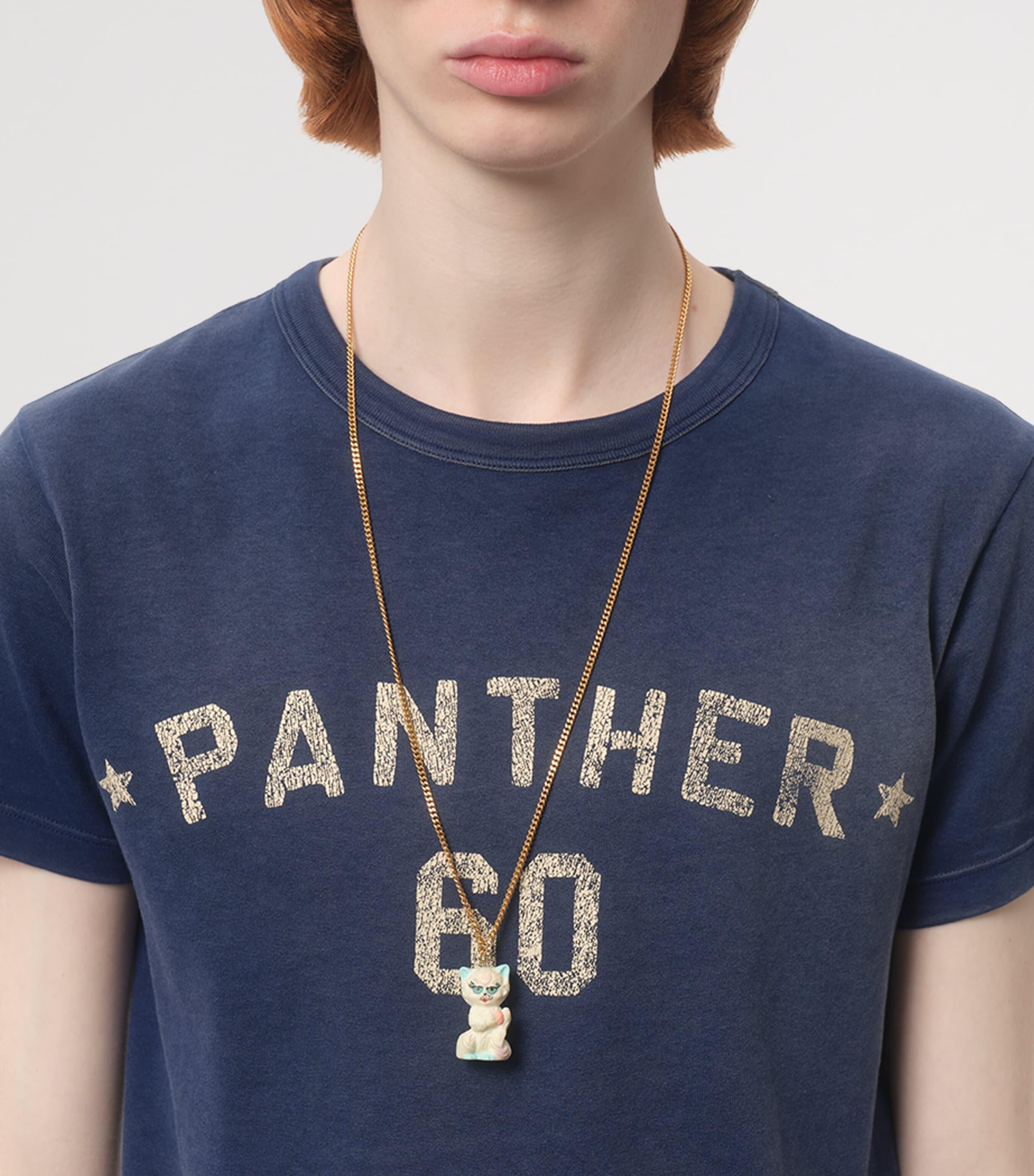 Tシャツ・カットソー 25FW Valentino Garavani Cotton T-Shirt With Panth blue Valentino Garavani Toile Iconographe Cotton T-shirt | Blue