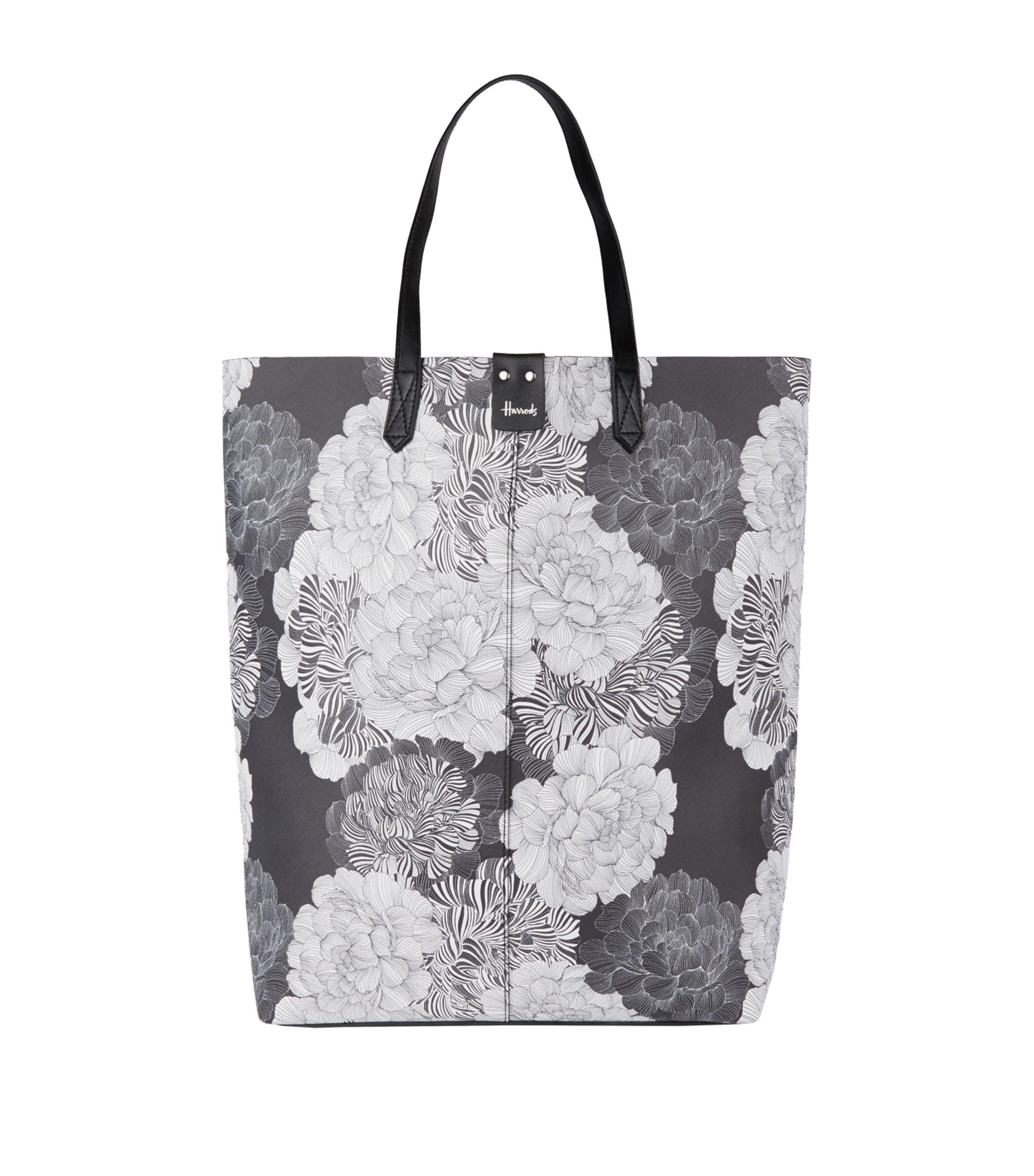 Harrods Leather Medium Floral Tote Bag - Lyst