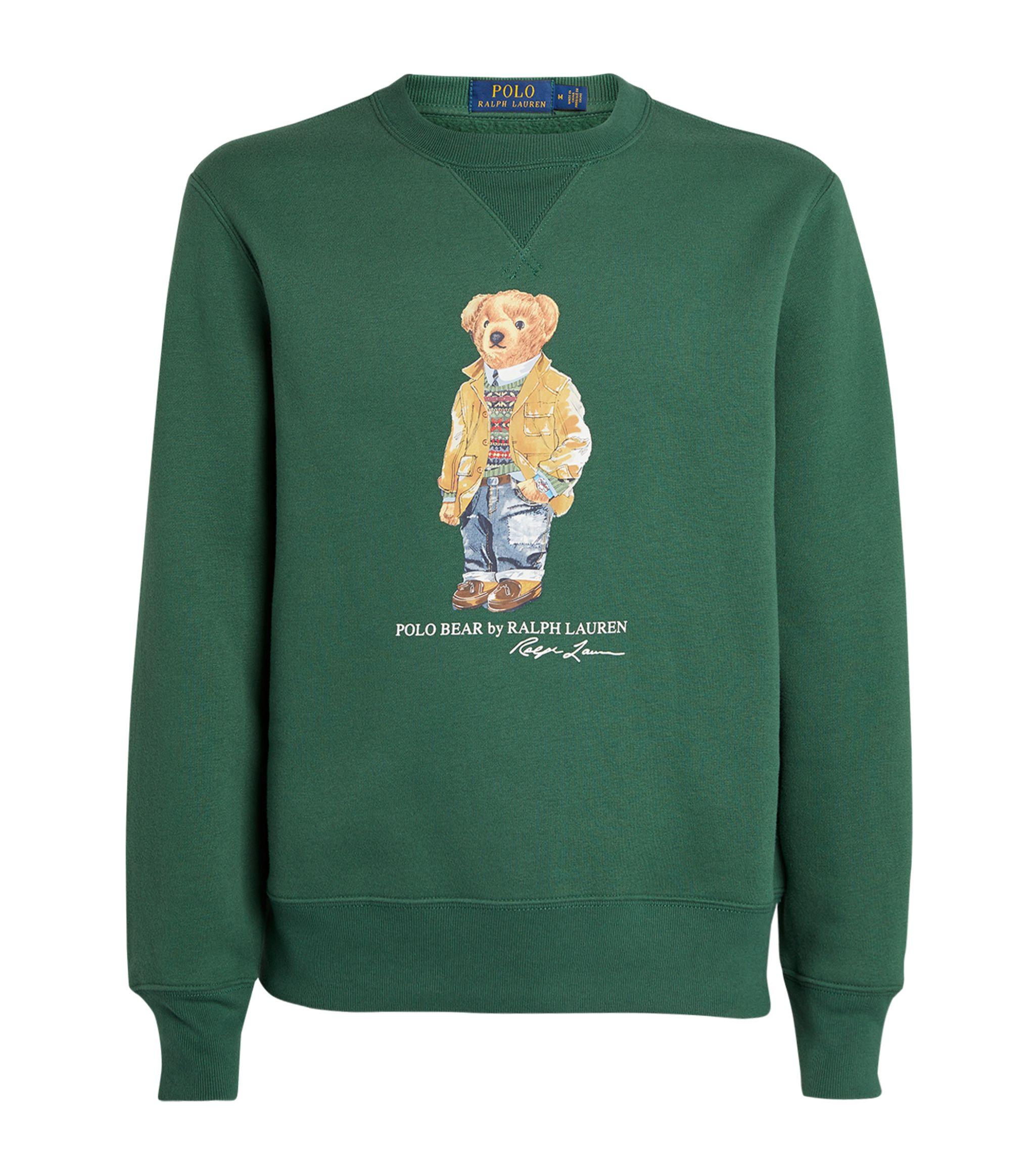 Polo Ralph Lauren Polo Bear Sweatshirt in Green for Men | Lyst