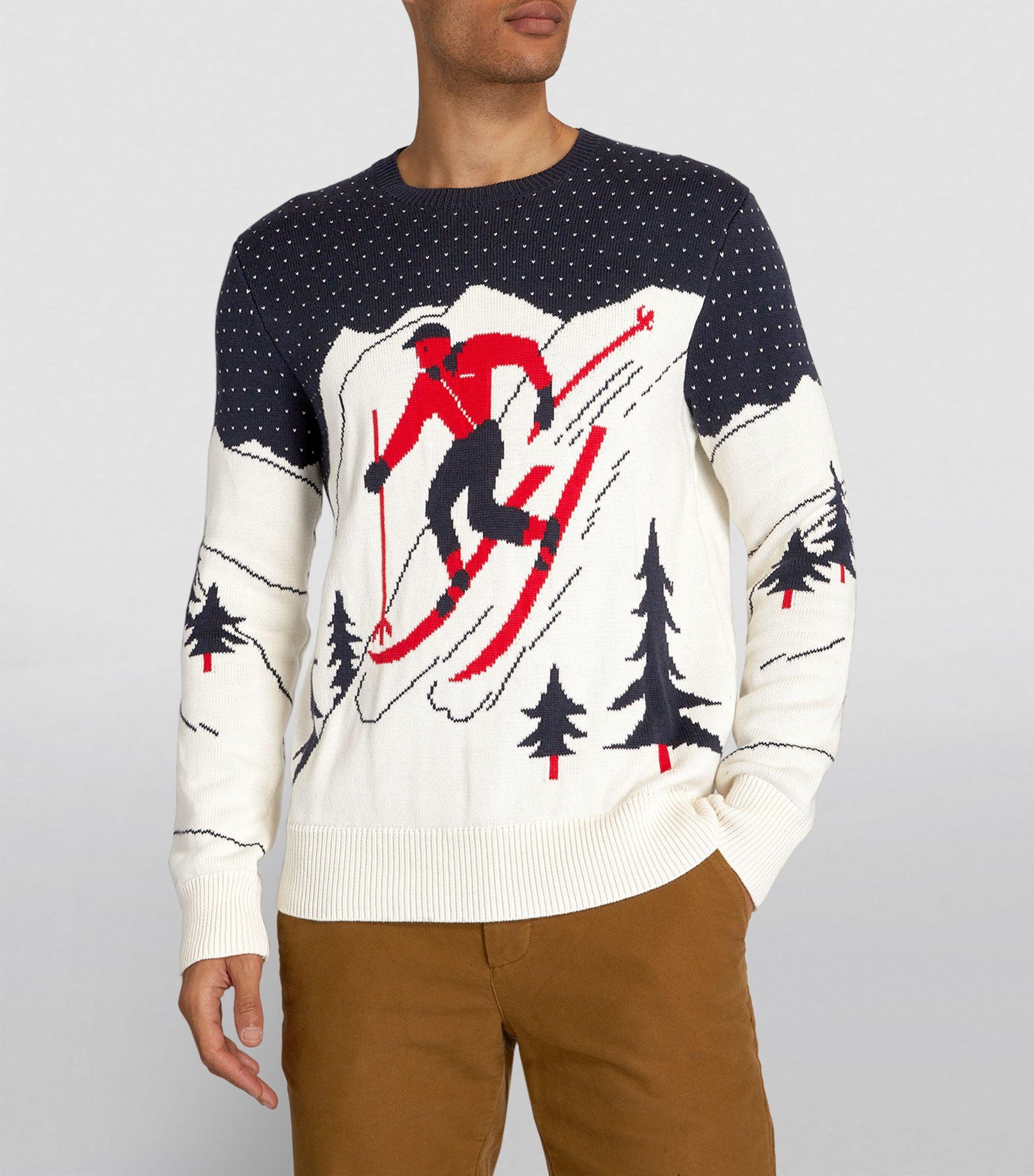 Polo Ralph Lauren Ski Slopes Sweater in Blue for Men | Lyst