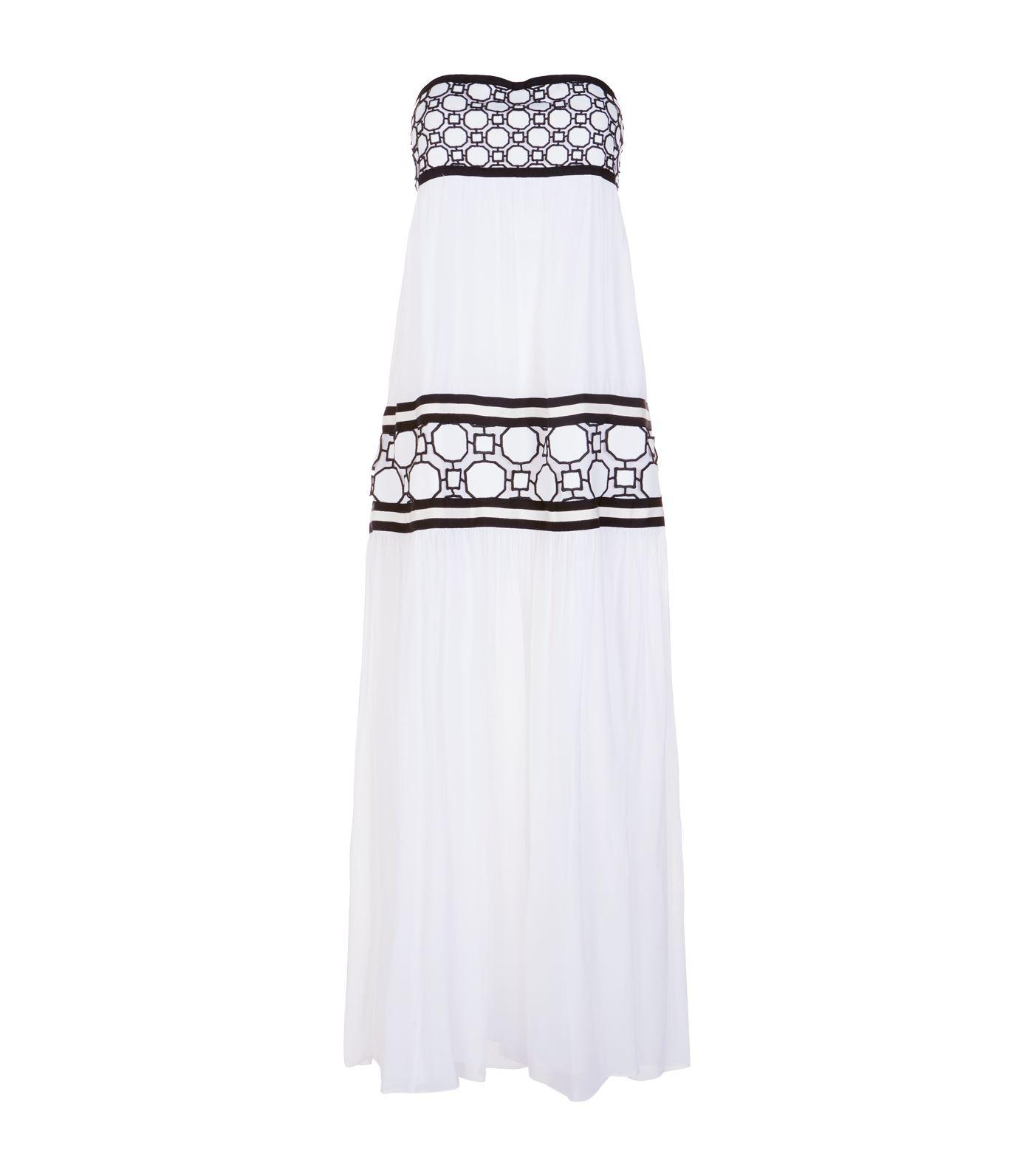 tory burch black and white dress