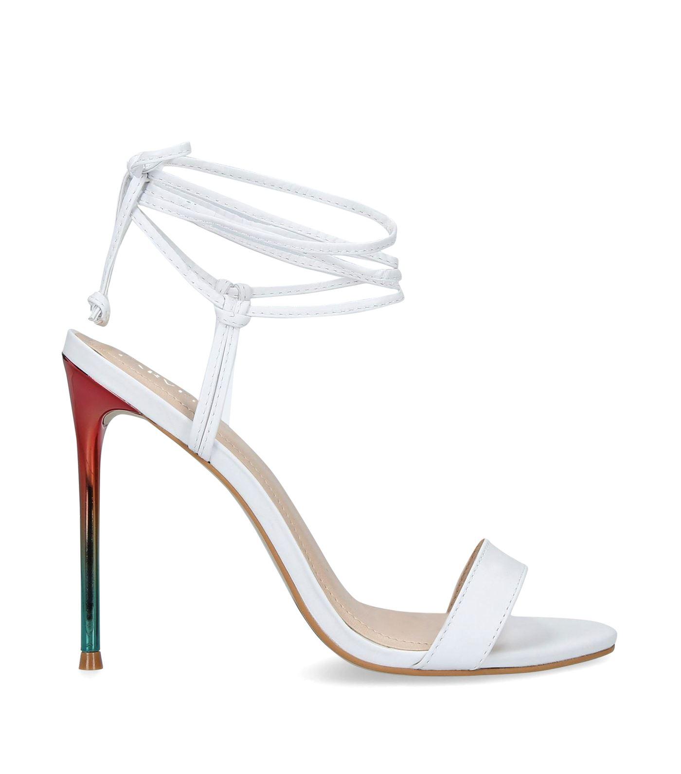 carvela white heels