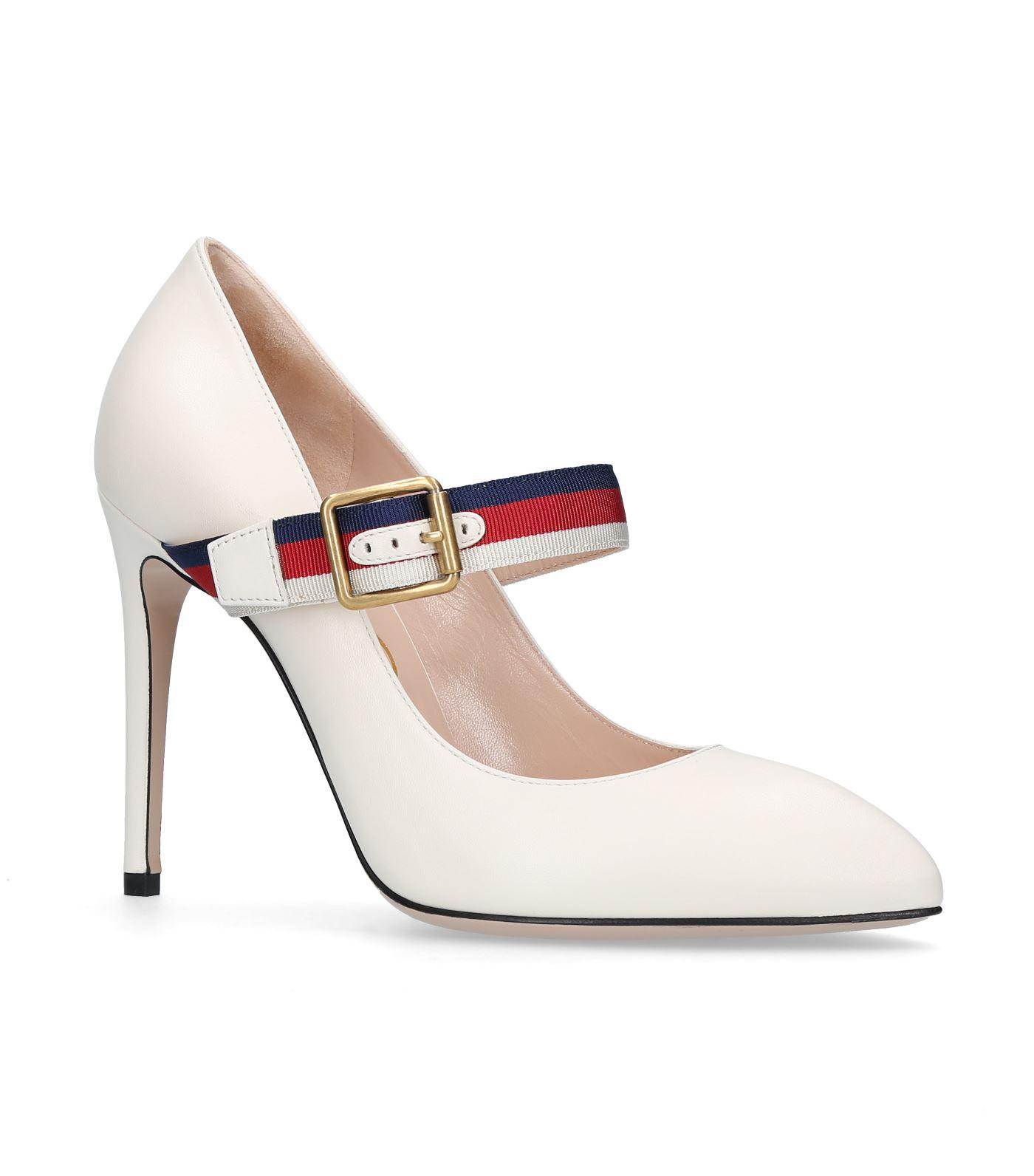 gucci white pumps