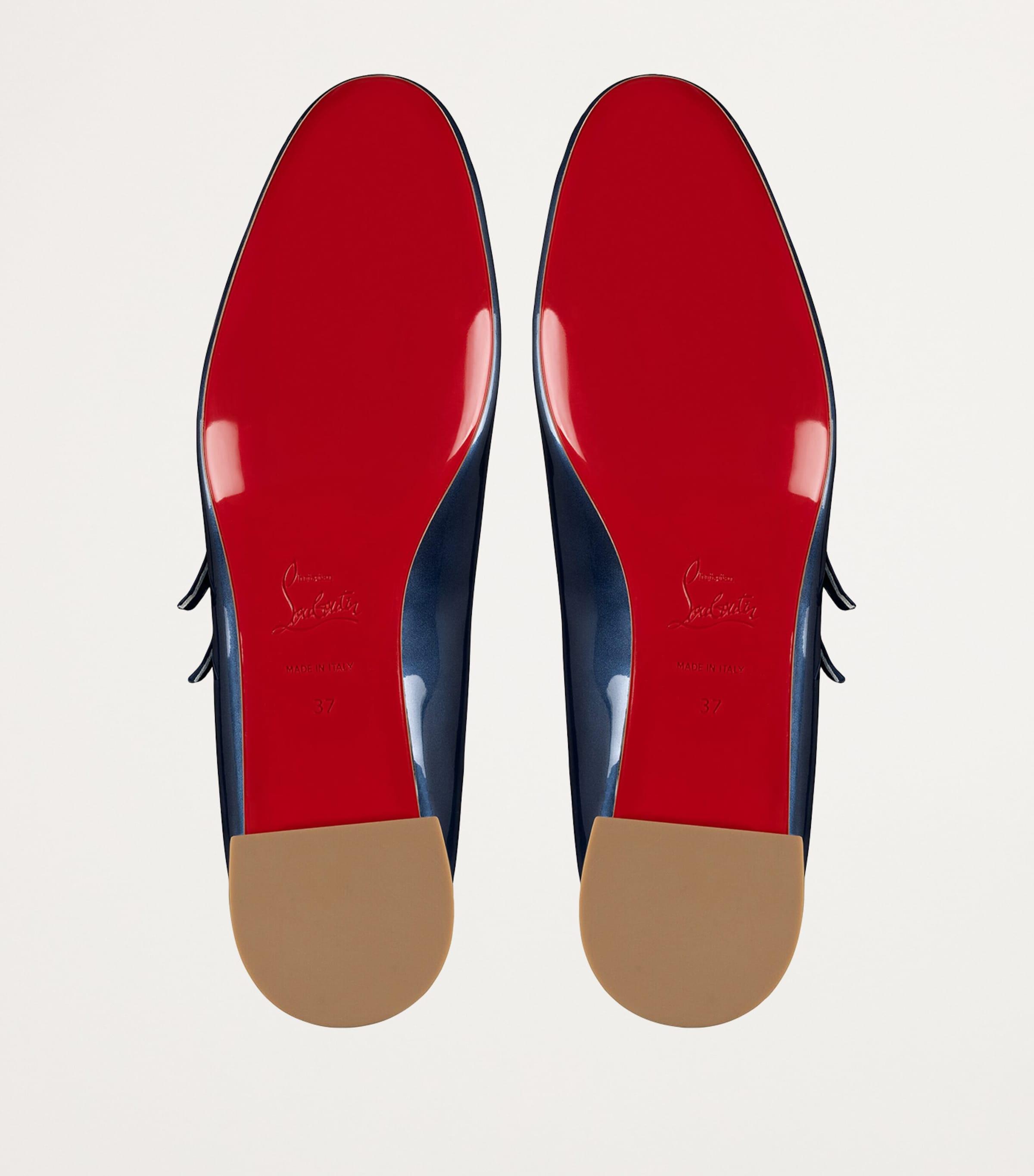 Christian Louboutin Sweet Jane Leather Ballet Flats in Blue Lyst