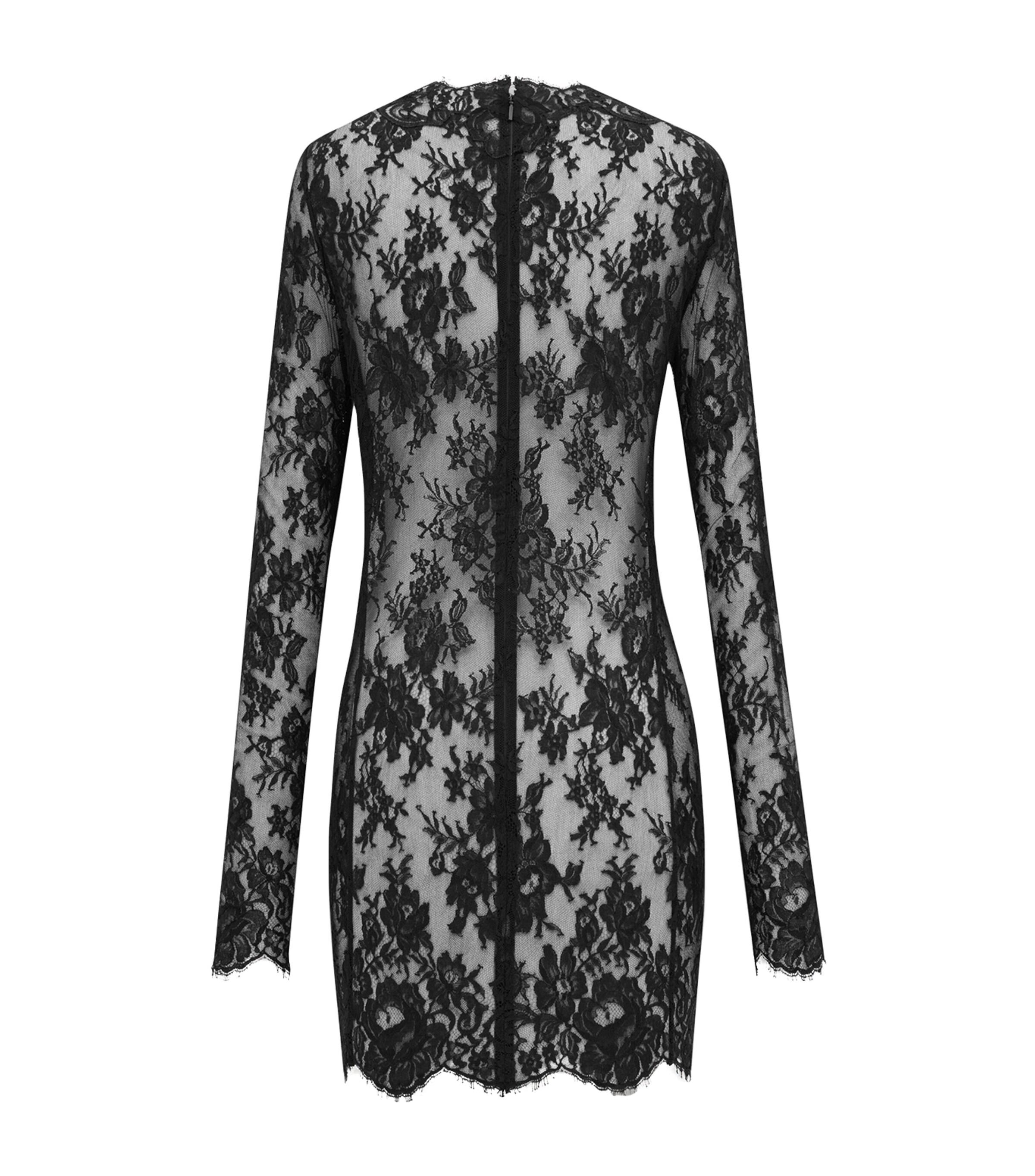 Saint Laurent Lace Dresses for Women | Lyst