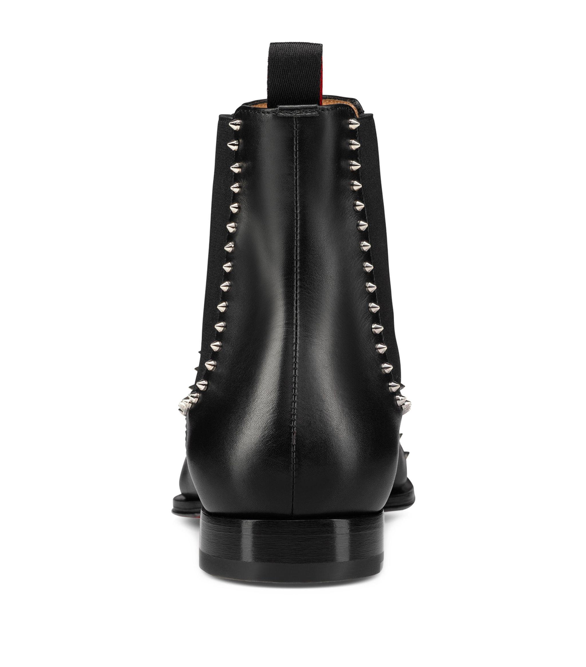 Christian Louboutin Chelsea Cloo Boots in Black for Men | Lyst