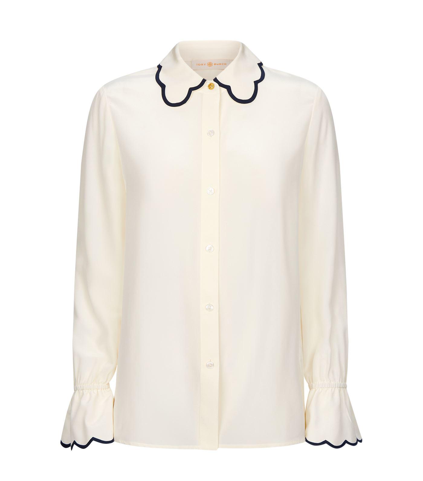 tory burch scalloped