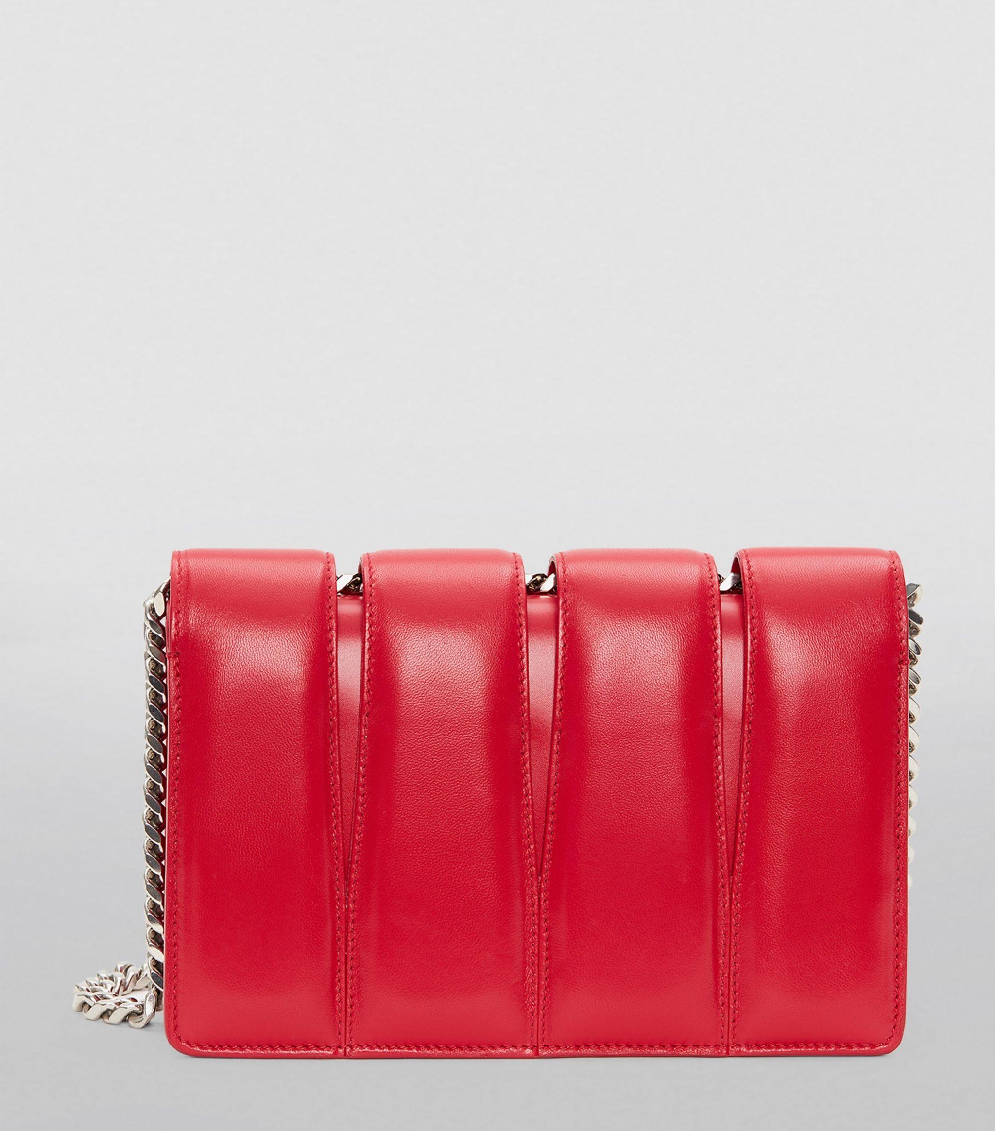 Alexander McQueen Leather Slash Clutch Bag in Red | Lyst