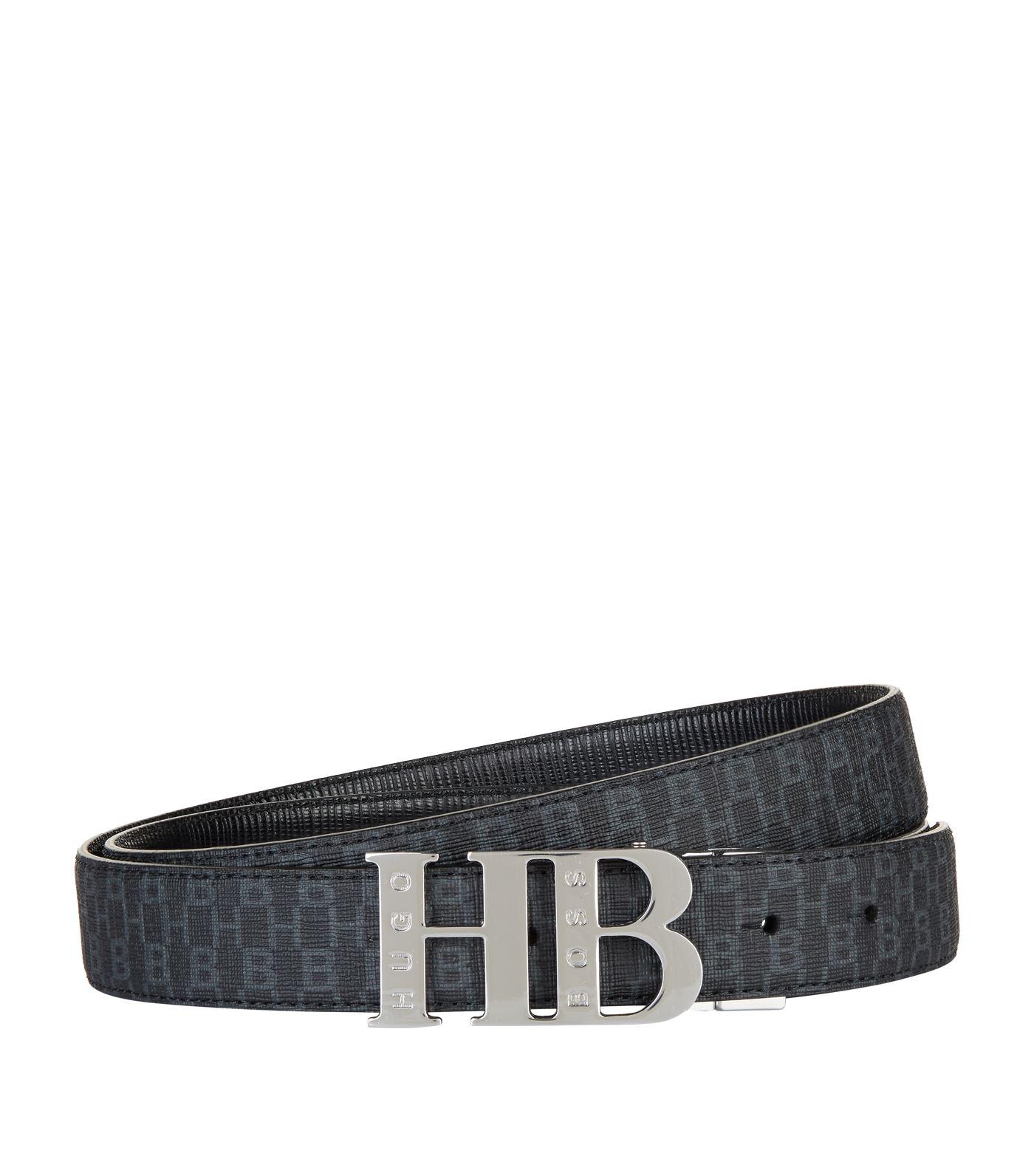hugo boss logo belt