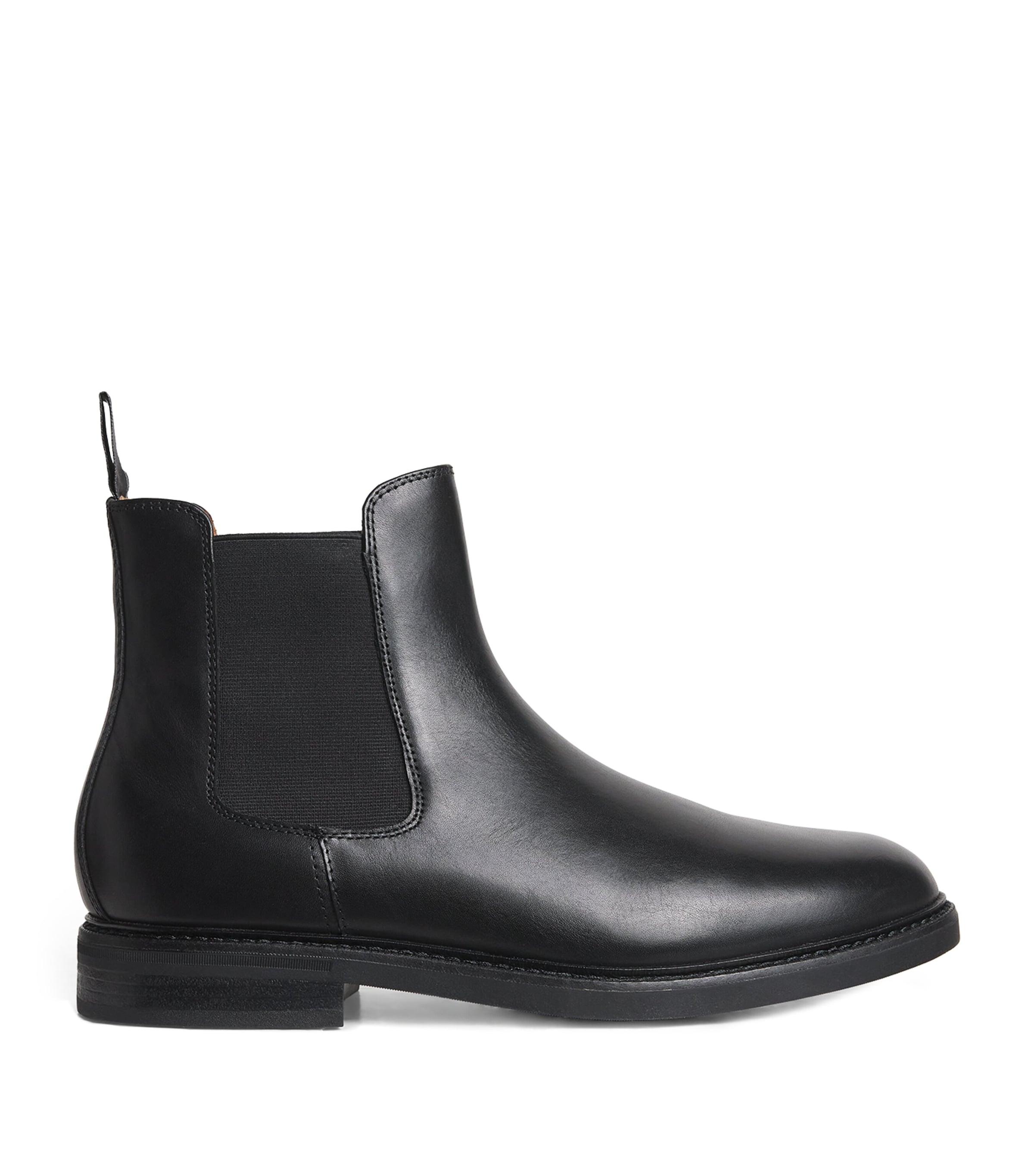 Polo Ralph Lauren Asher Mid Cut Chelsea Boots - NWT Polo Ralph Lauren Leather Asher Chelsea Boots in Black for  main image 2