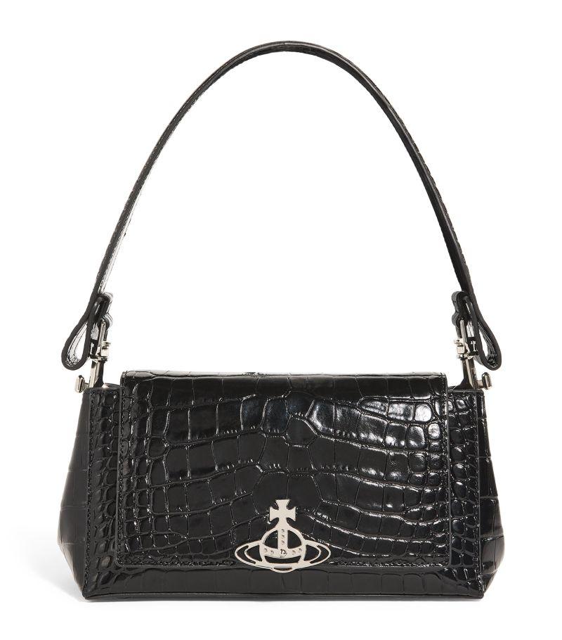 【関税&送料込】Vivienne Westwood Small Black Smooth Hazel S Hazel Small Handbag in BLACK | Vivienne Westwood®