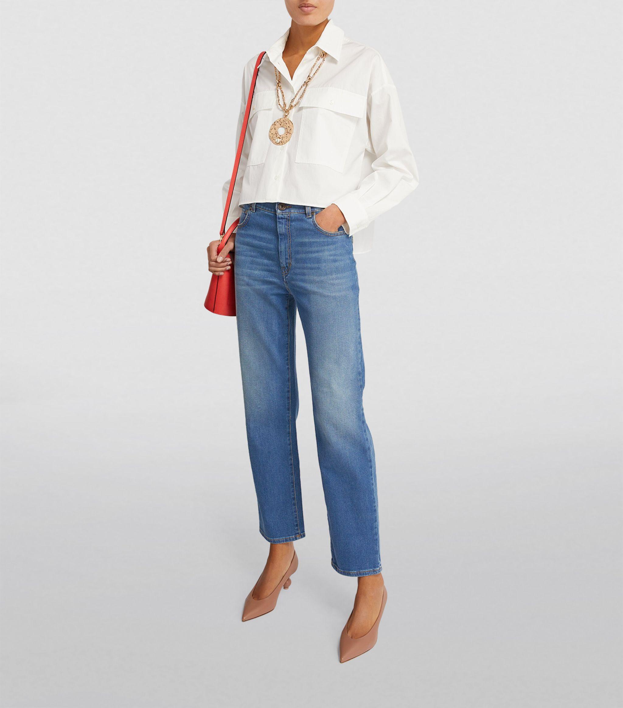 Weekend by Maxmara Ortisei Straight-Leg Jeans in Blue | Lyst