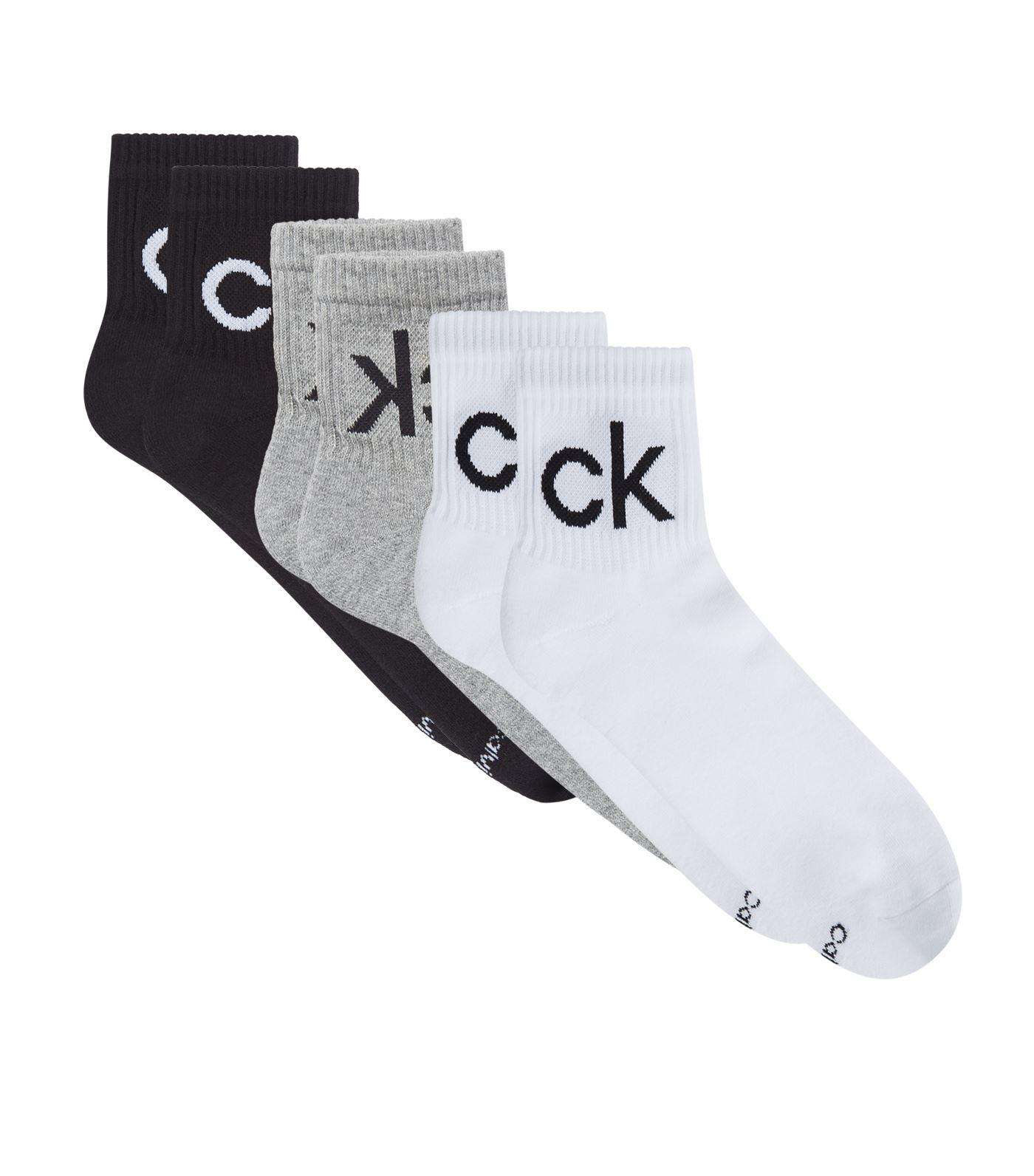 Calvin Klein Micro Cushion Logo Socks (pack Of 3) for Men - Lyst