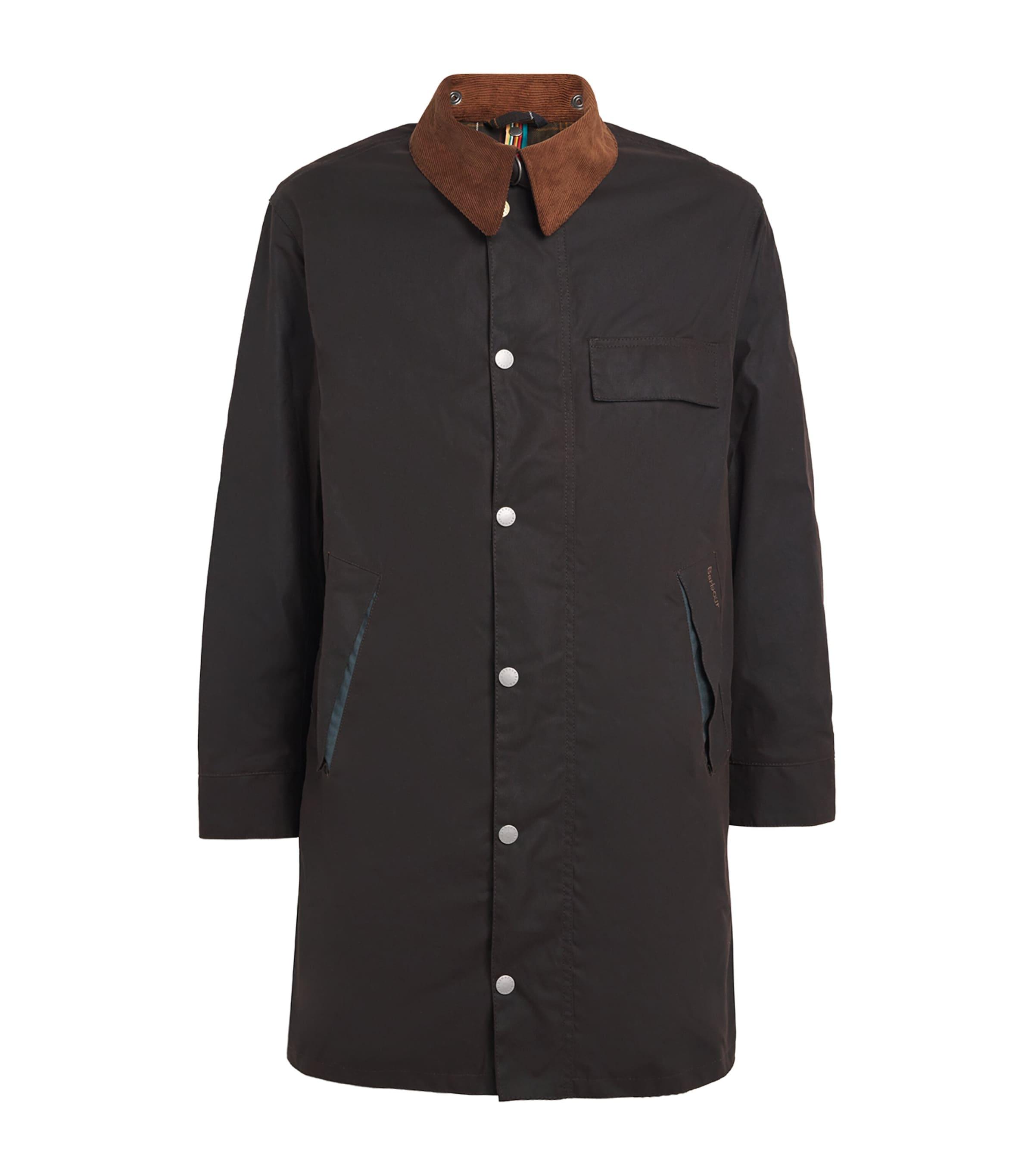 Barbour X Paul Smith Beeston Waxed Jacket in Black for Men | Lyst