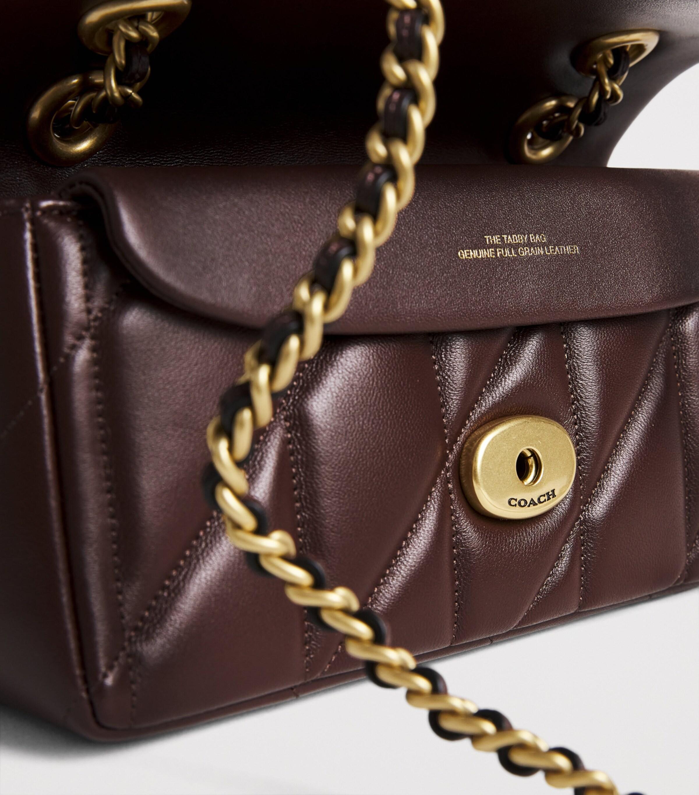 COACH Quilted Leather Tabby 20 Shoulder Bag in Brown Lyst