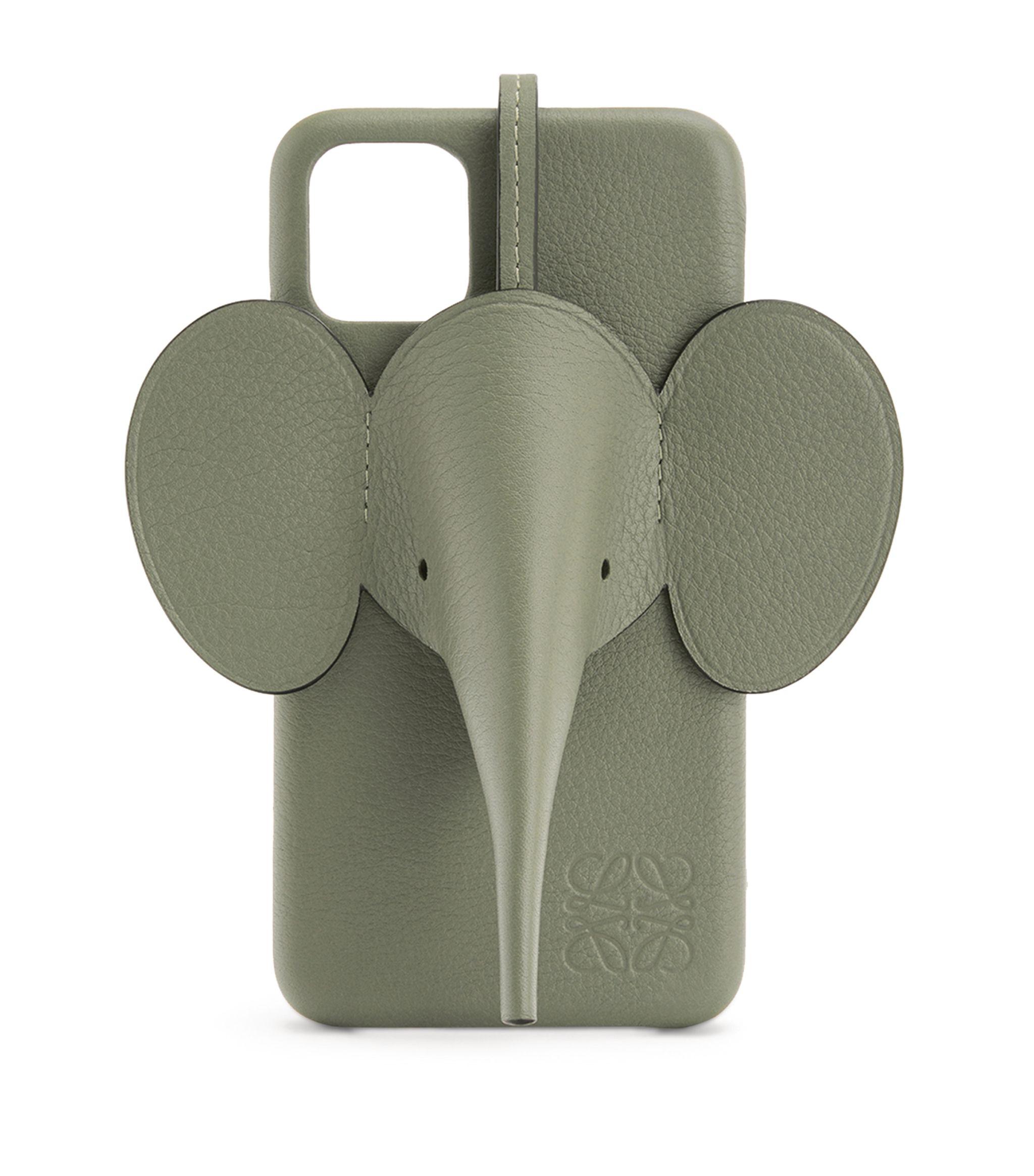 Loewe Leather Elephant Iphone 11 Case in Green Lyst