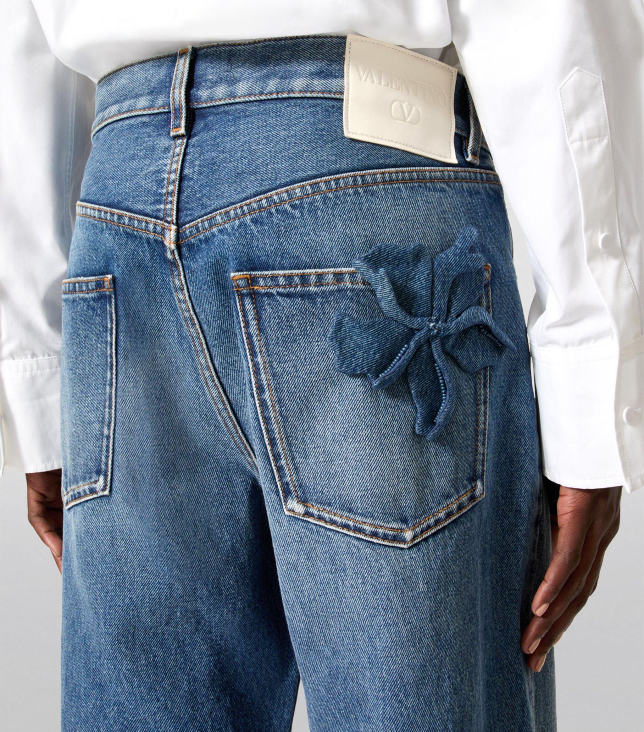 デニム・ジーパン VALENTINO GARAVANI FLORAL JEANS nm_4888670_100380_m