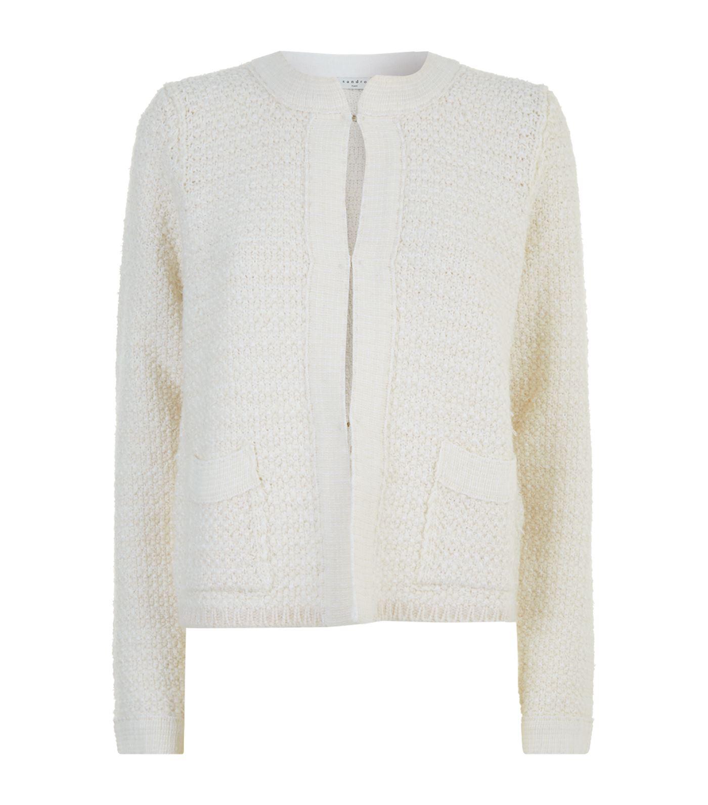 sandro white cardigan