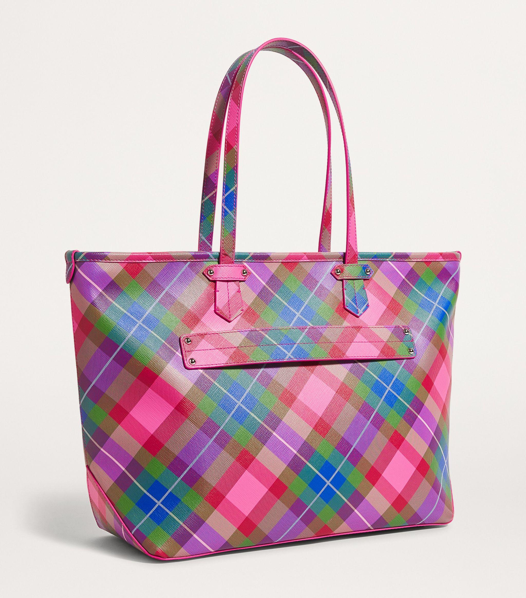 Vivienne Westwood Tartan Colette Tote Bag in Pink | Lyst