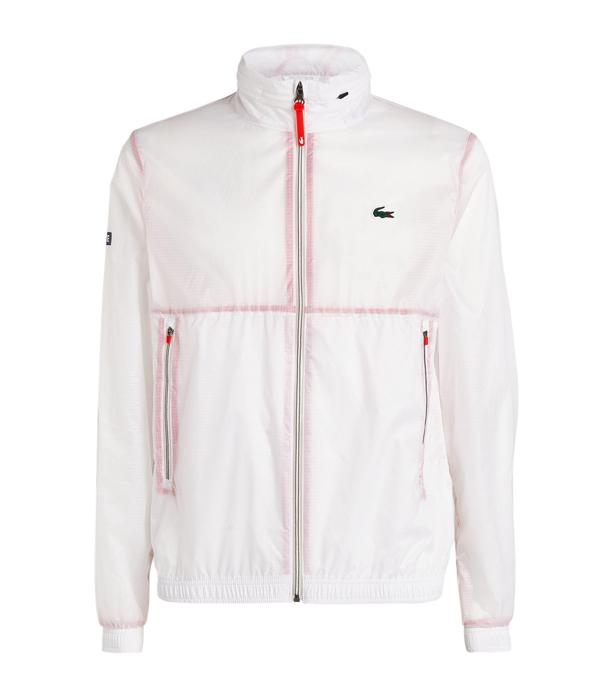Lacoste X Novak Djokovic Tennis Jacket in White for Men | Lyst