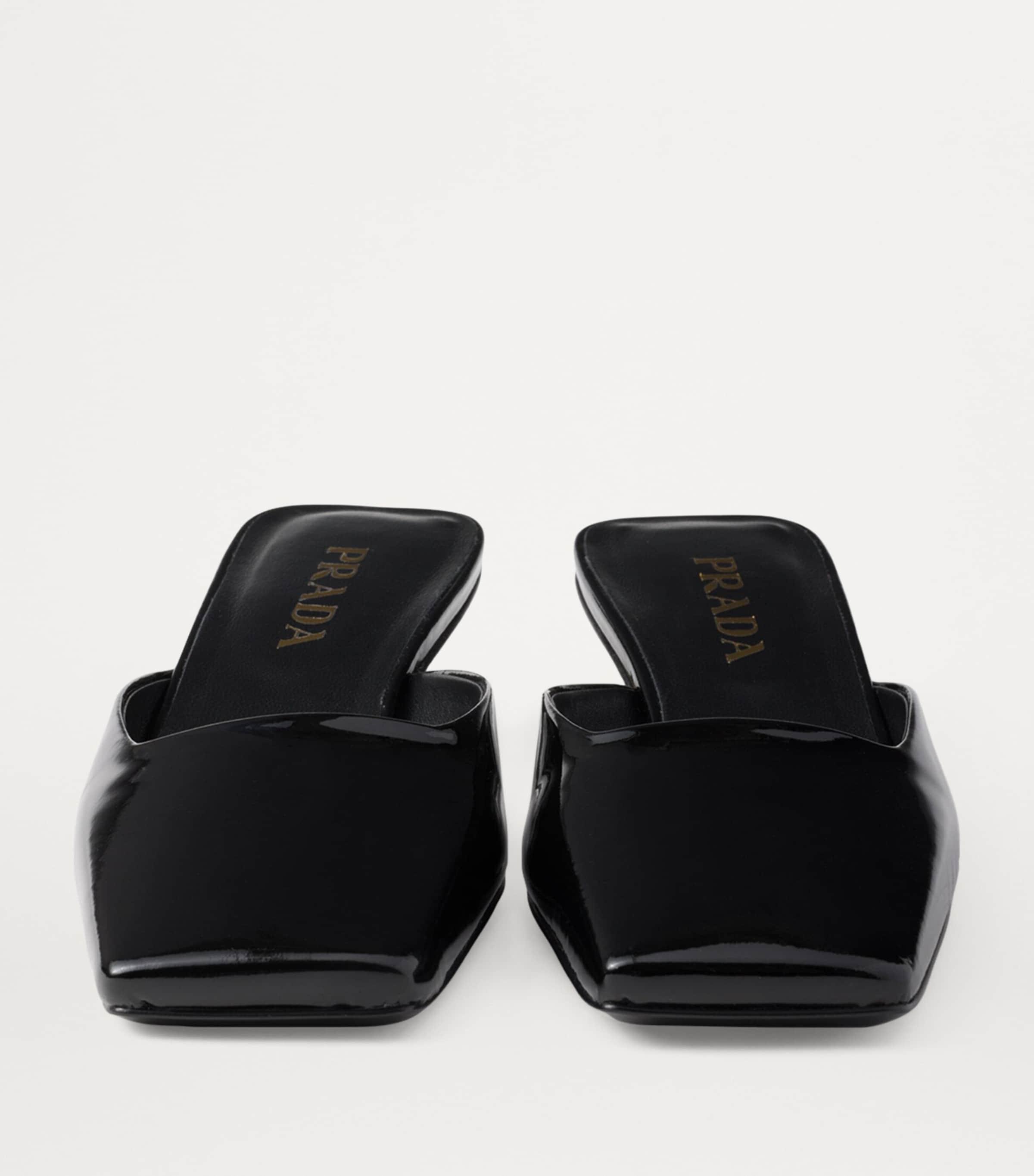 Prada mules black hotsell