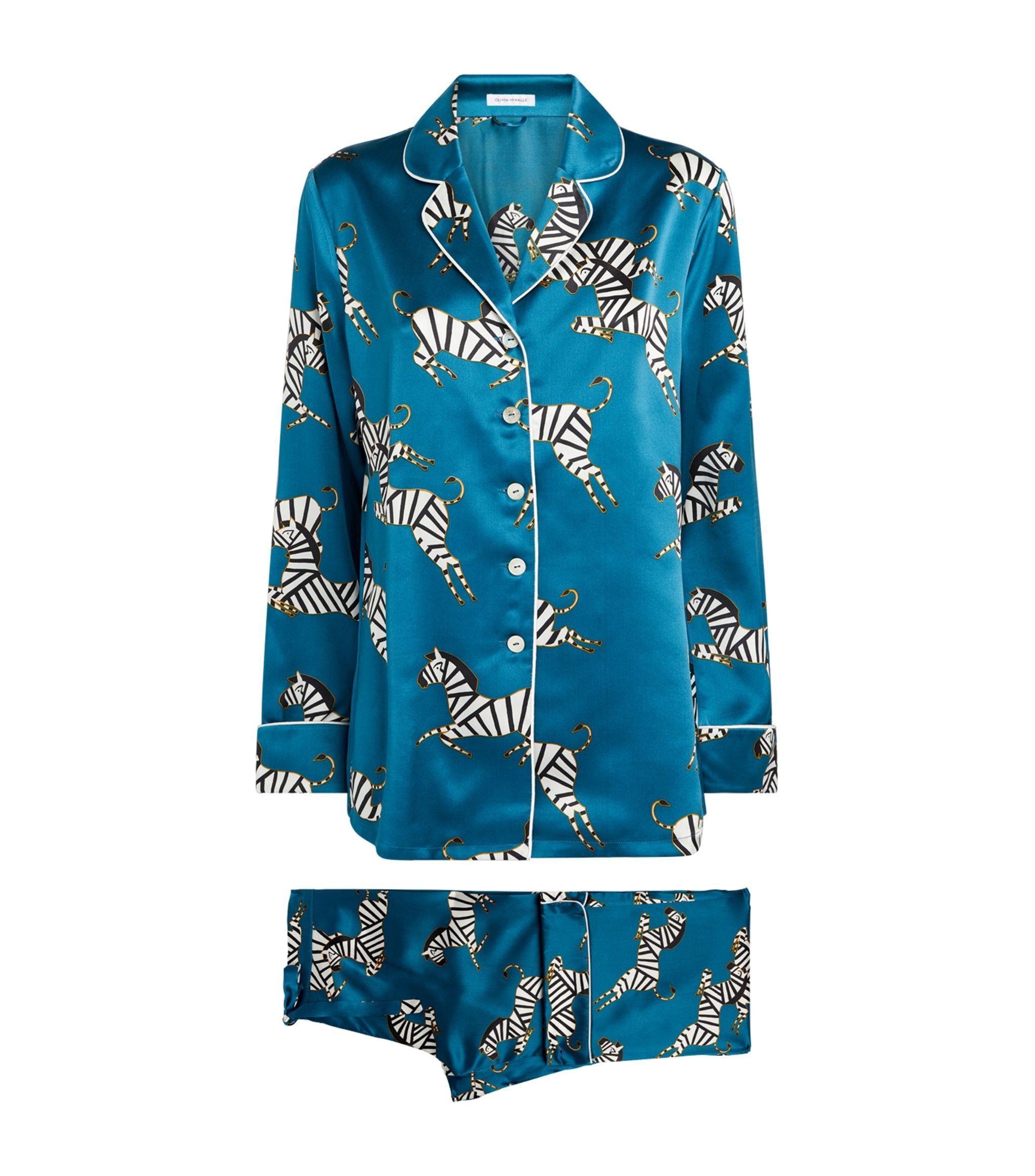 Madewell silk pajama shirt in zebra print | Silk pajamas, Pajama shirt, Clothes design