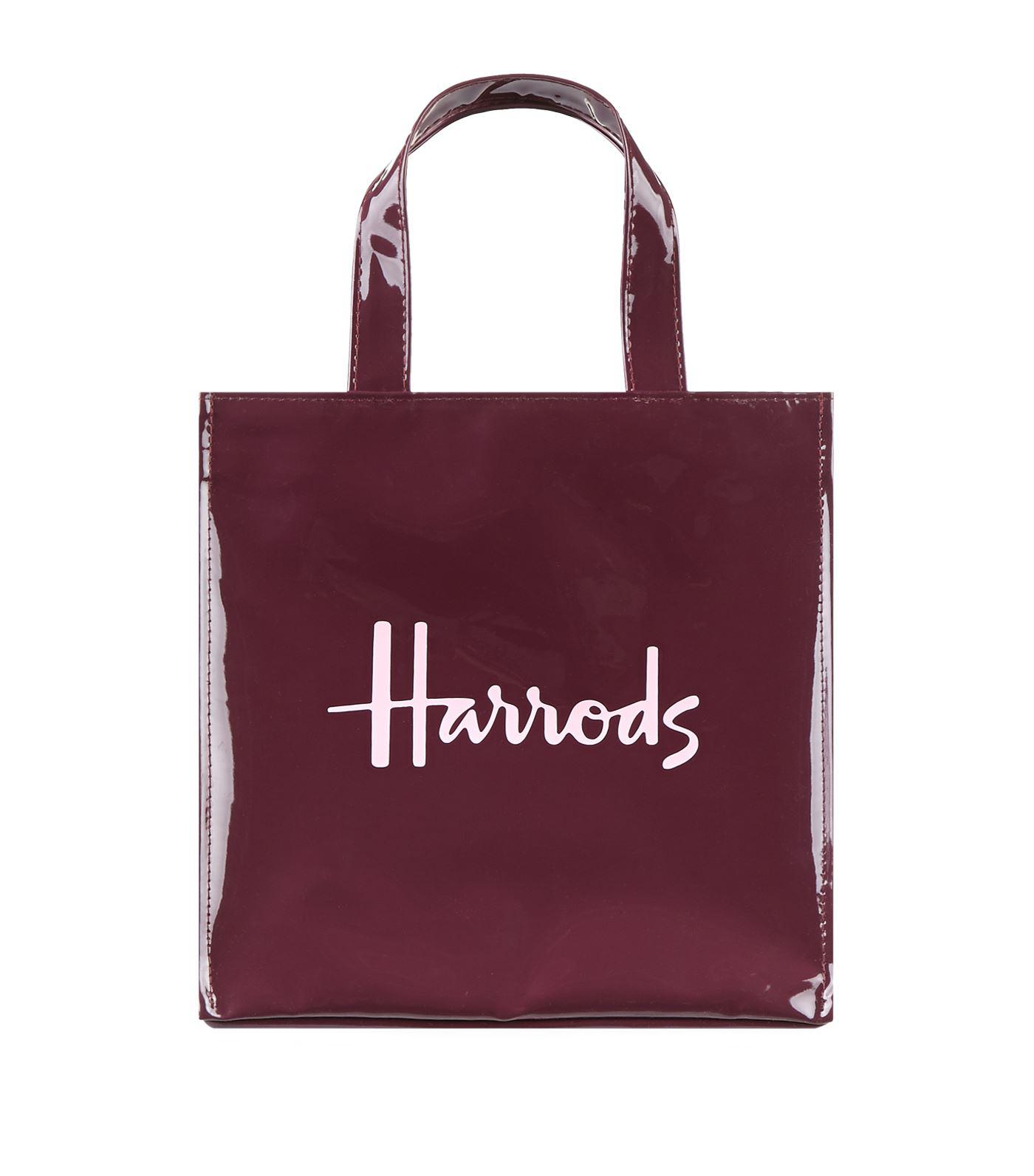 Harrods Small Logo Shopper Bag in Purple - Lyst