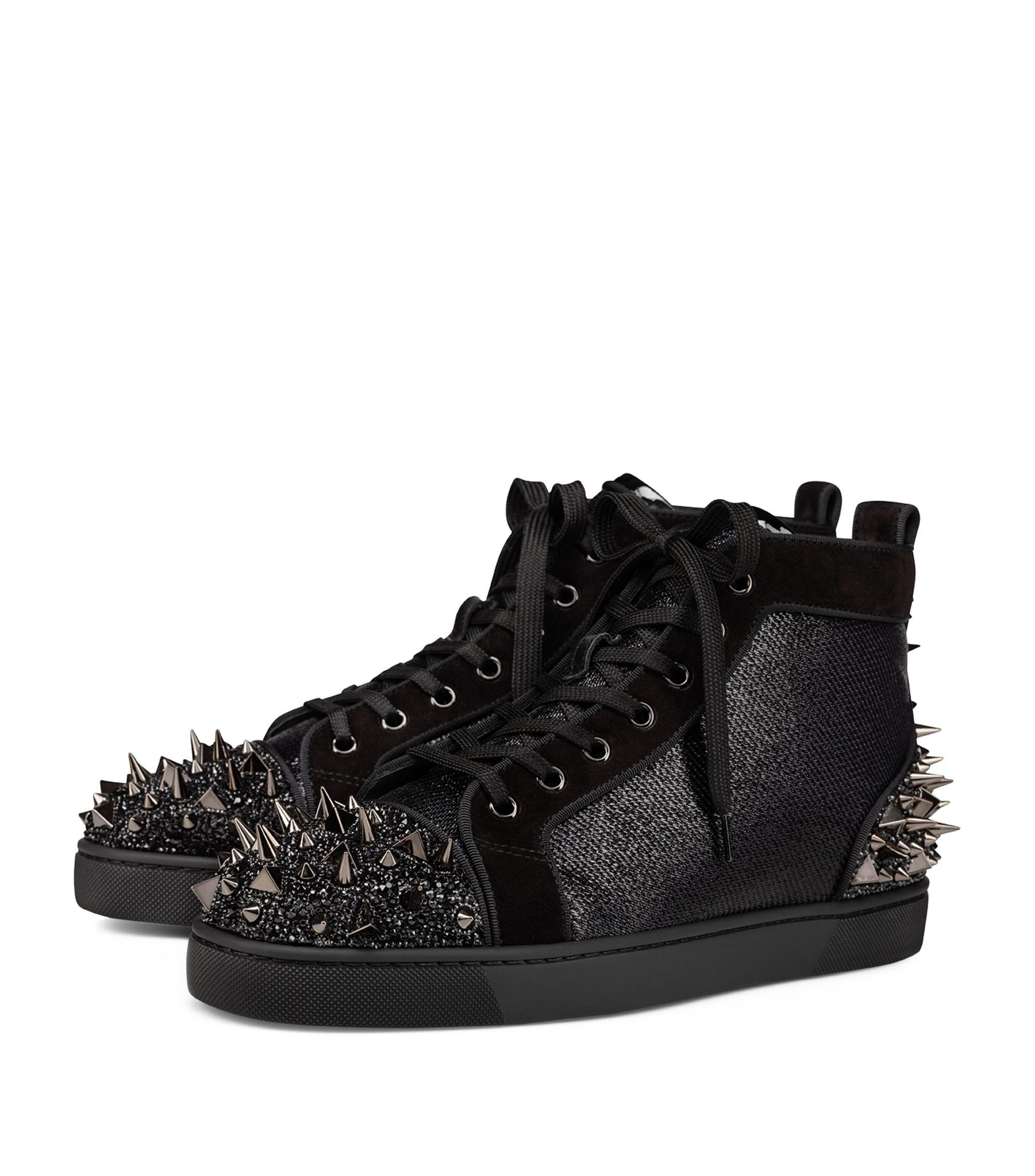 Christian Louboutin Lou Pik Pik 2 Strass Orlato Sneakers in Black for Men |  Lyst