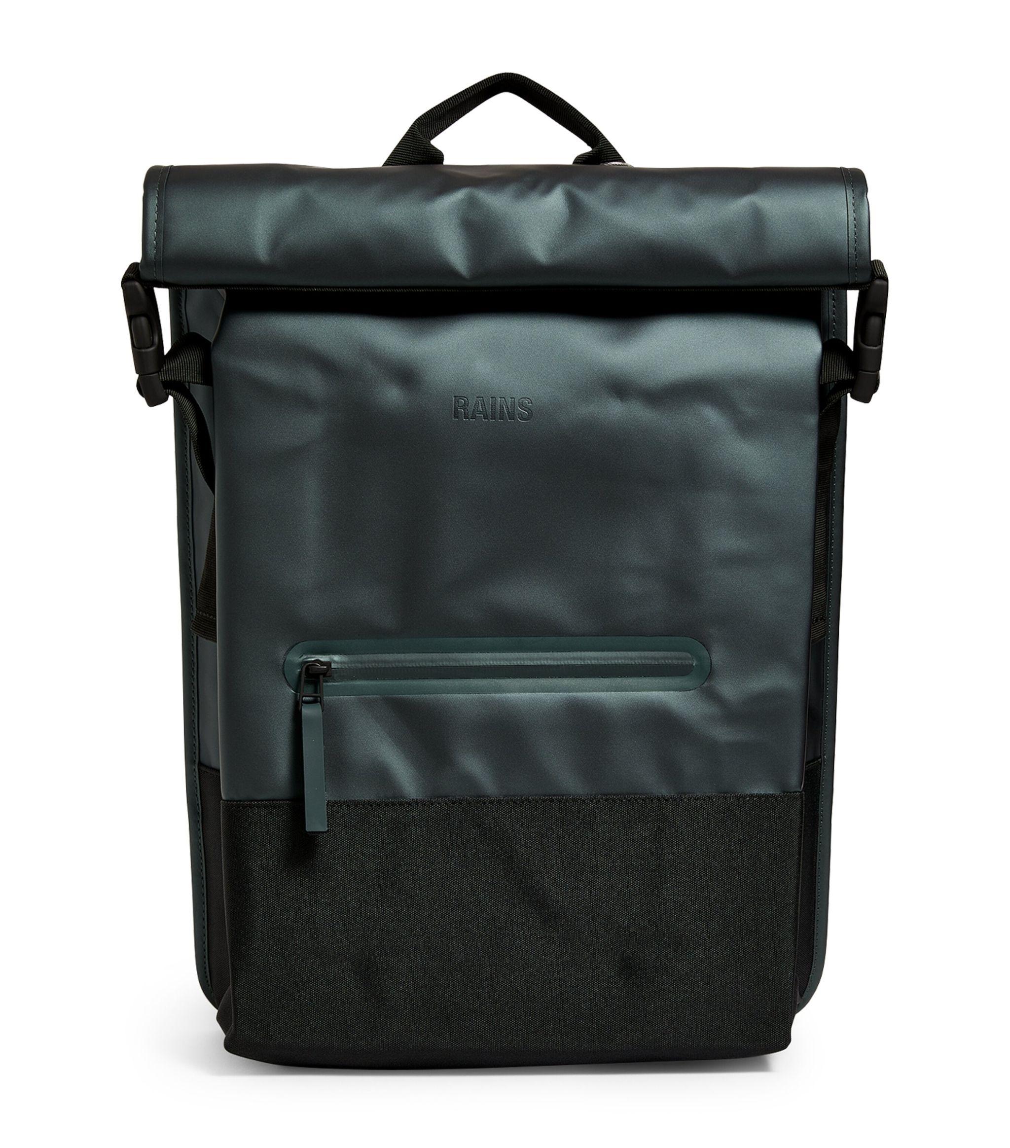 Rains Waterproof Rolltop Buckle Backpack in Green for Men Lyst UK