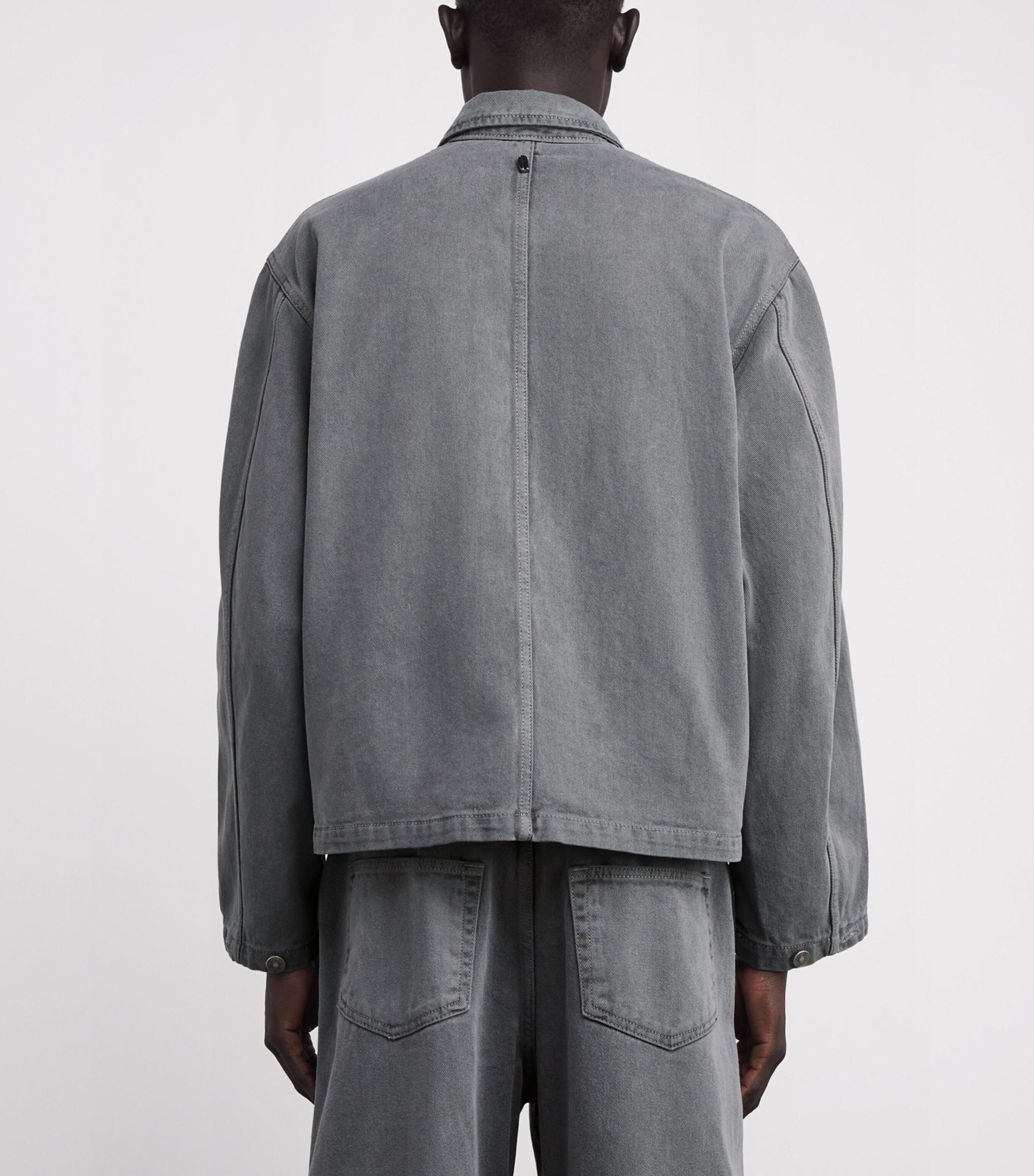 LE17SEPTEMBRE Garment-Dyed Denim Jacket in Gray for Men | Lyst