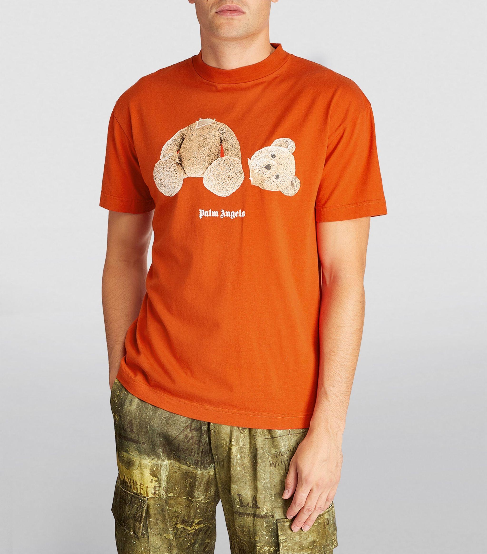Palm Angels Kill The Bear Graphic T-shirt in Orange for Men | Lyst