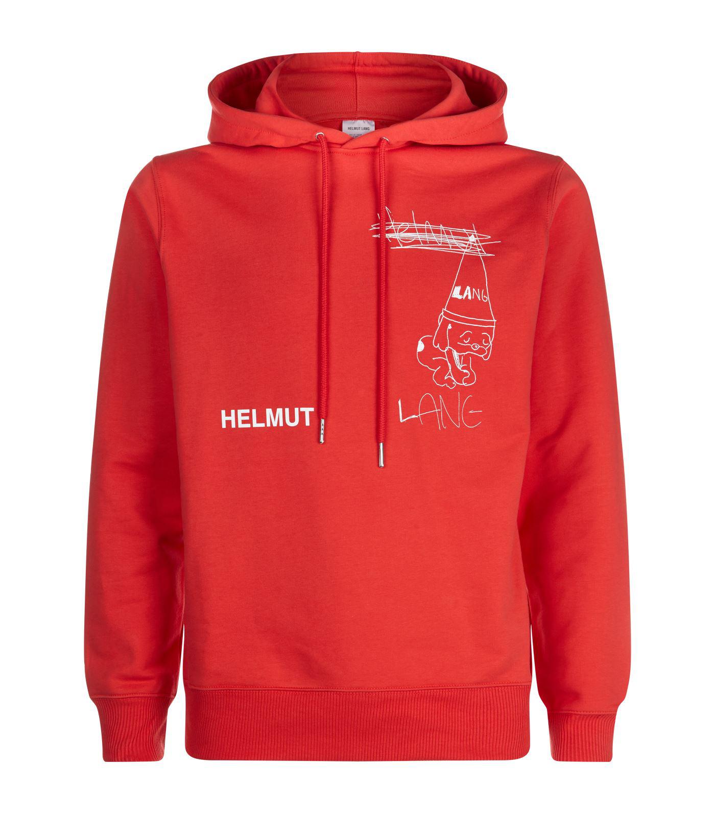 helmut lang red zip up