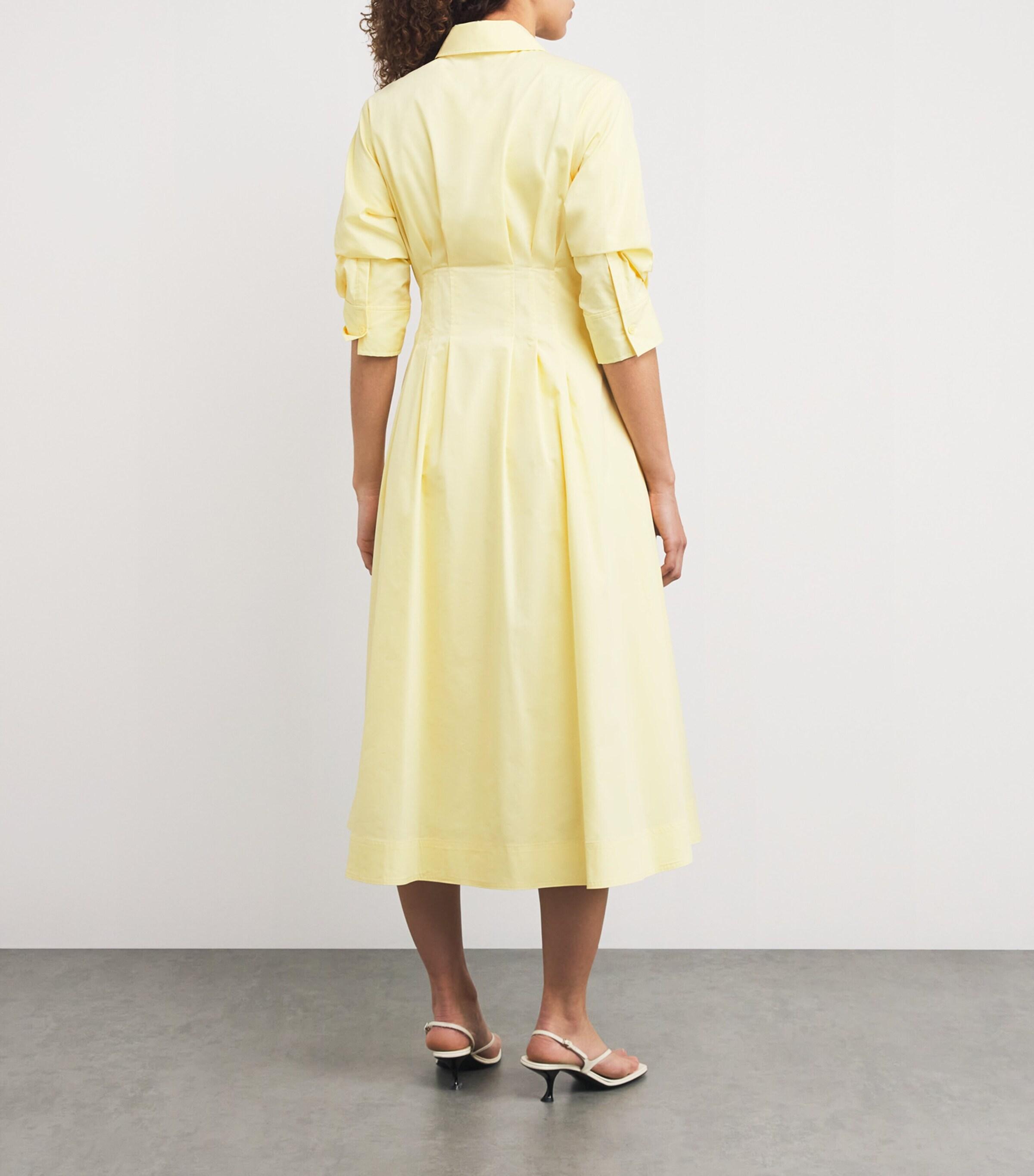 white christmas dresses Simkhai Jazz Pinktuck Midi Dress – Sloan main image 0