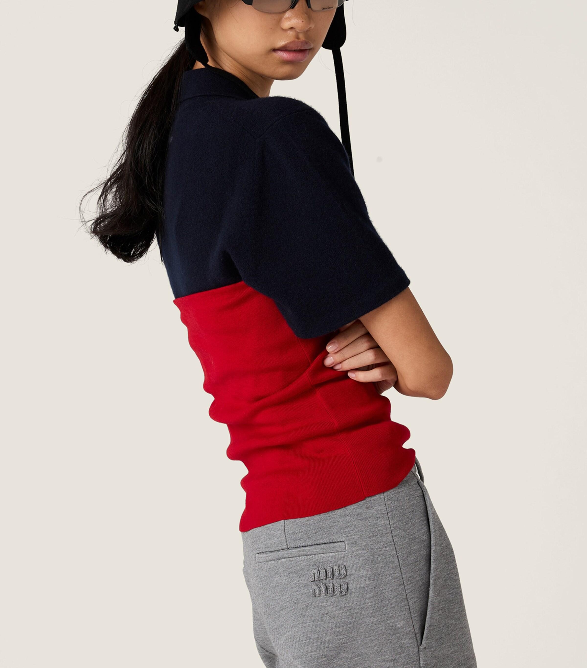 トップス Miu Miu 00s Red Rib Knit トップス Miu Miu 00s Red Rib Knit Miu Miu 00s Red Rib Knit