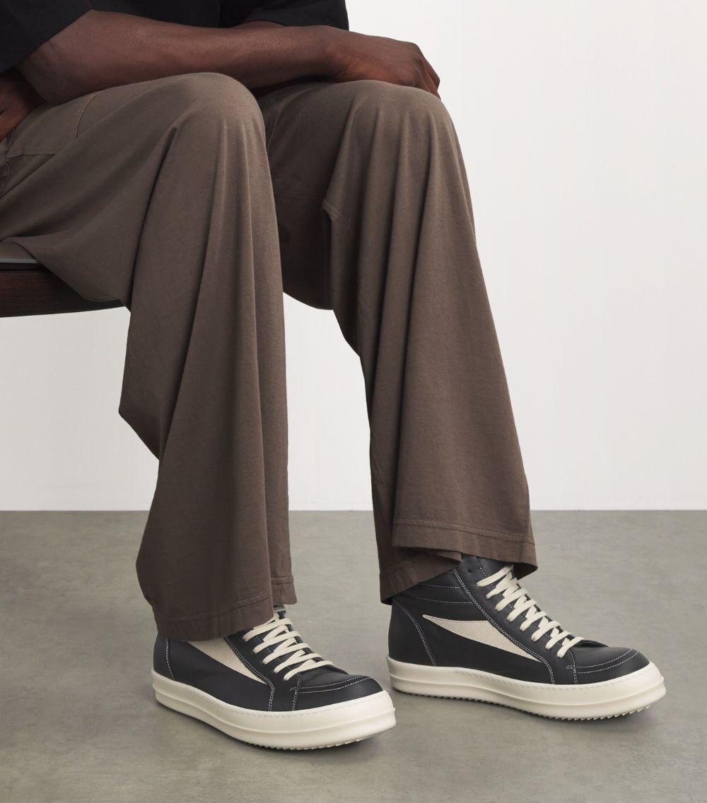 Rick Owens DRKSHDW Porterville High Vintage スニーカー Black Porterville High Vintage Sneaks Sneakers by Rick Owens