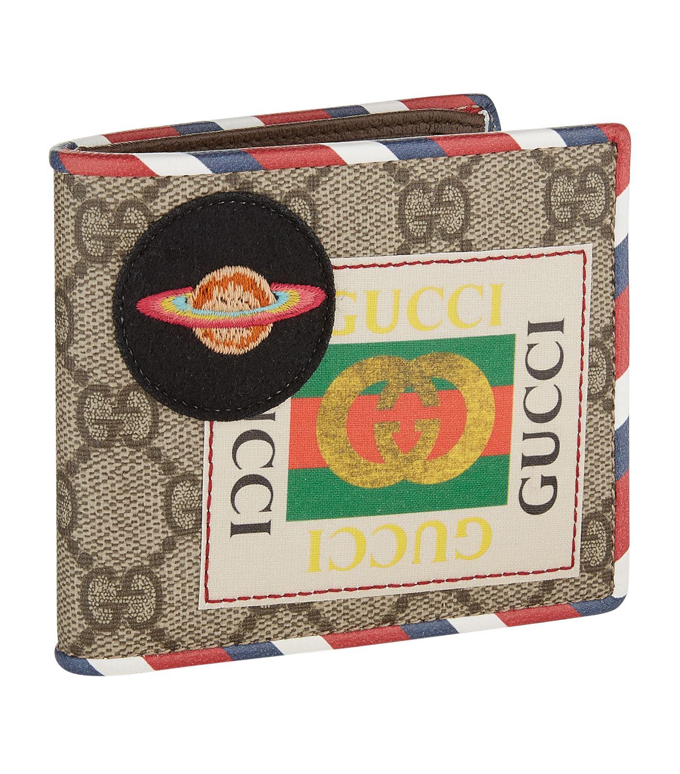 Gucci Canvas Multi-patch Bifold Wallet 