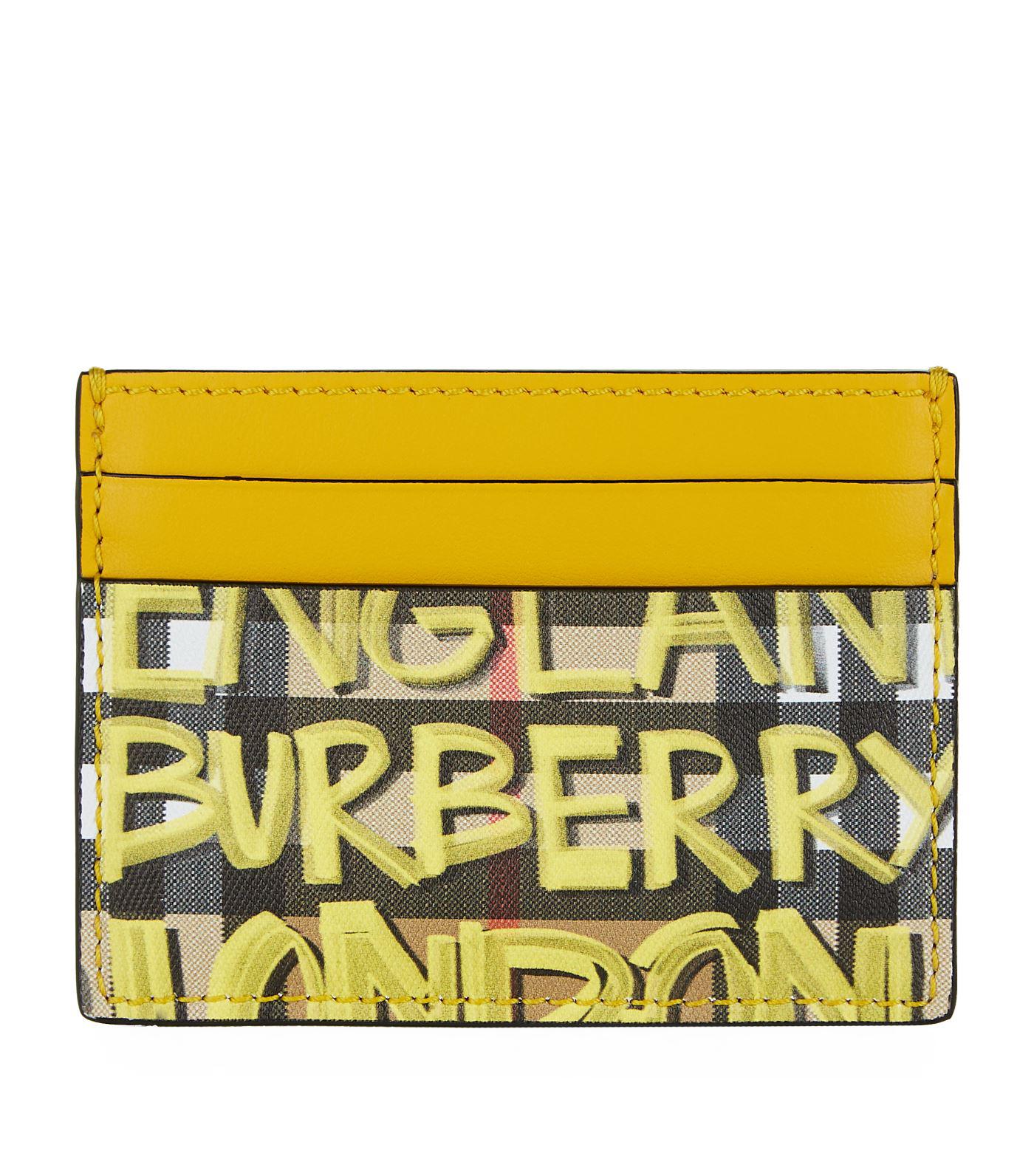 burberry graffiti card holder