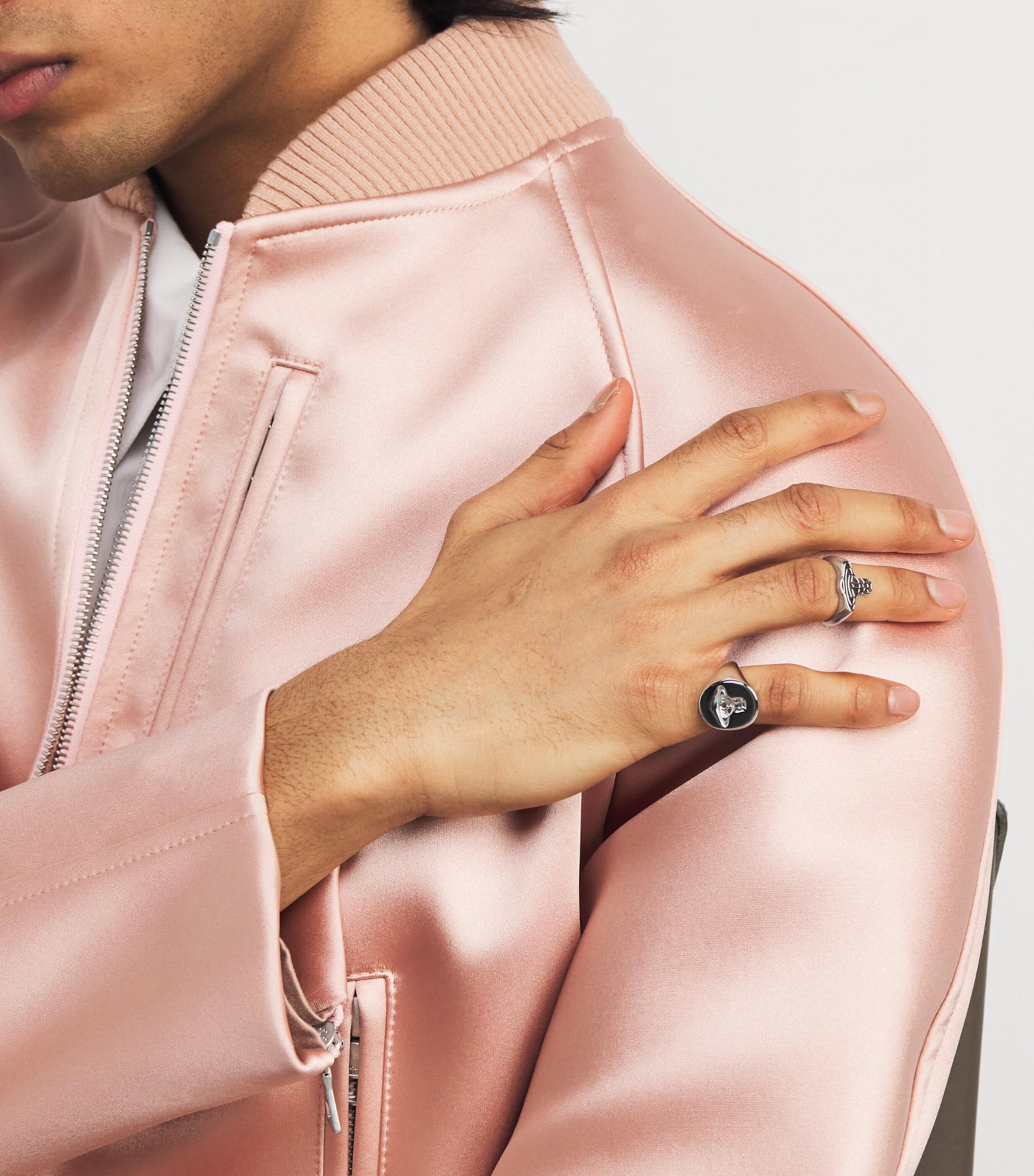 Vivienne Westwood Platinum-Plated Sterling Avon Orb Ring in